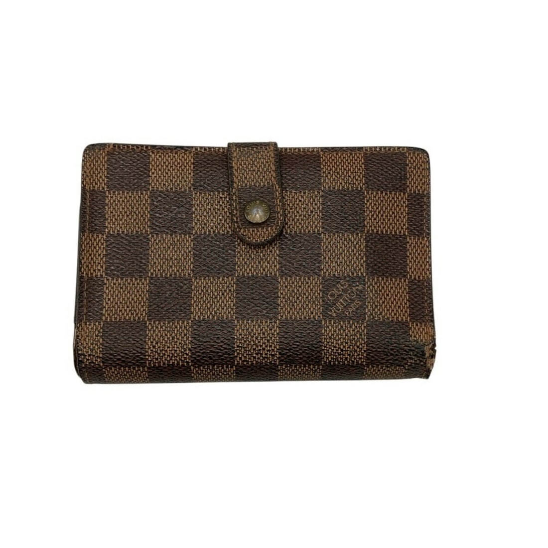 LOUIS VUITTON Damier Ebene Porte Monnaie Bi-fold Wallet N61664 D4: --- Catalog ---Category: SizeSize (HxWxD): 9cm x 13cm x 3cm / 3.54'' x 5.11'' x 1.18''Category: DesignType: Wallet (bi-fold)Color: BrownGender: WomenMaterial: PVC , Leather Category: GeneralMPN: N6166
