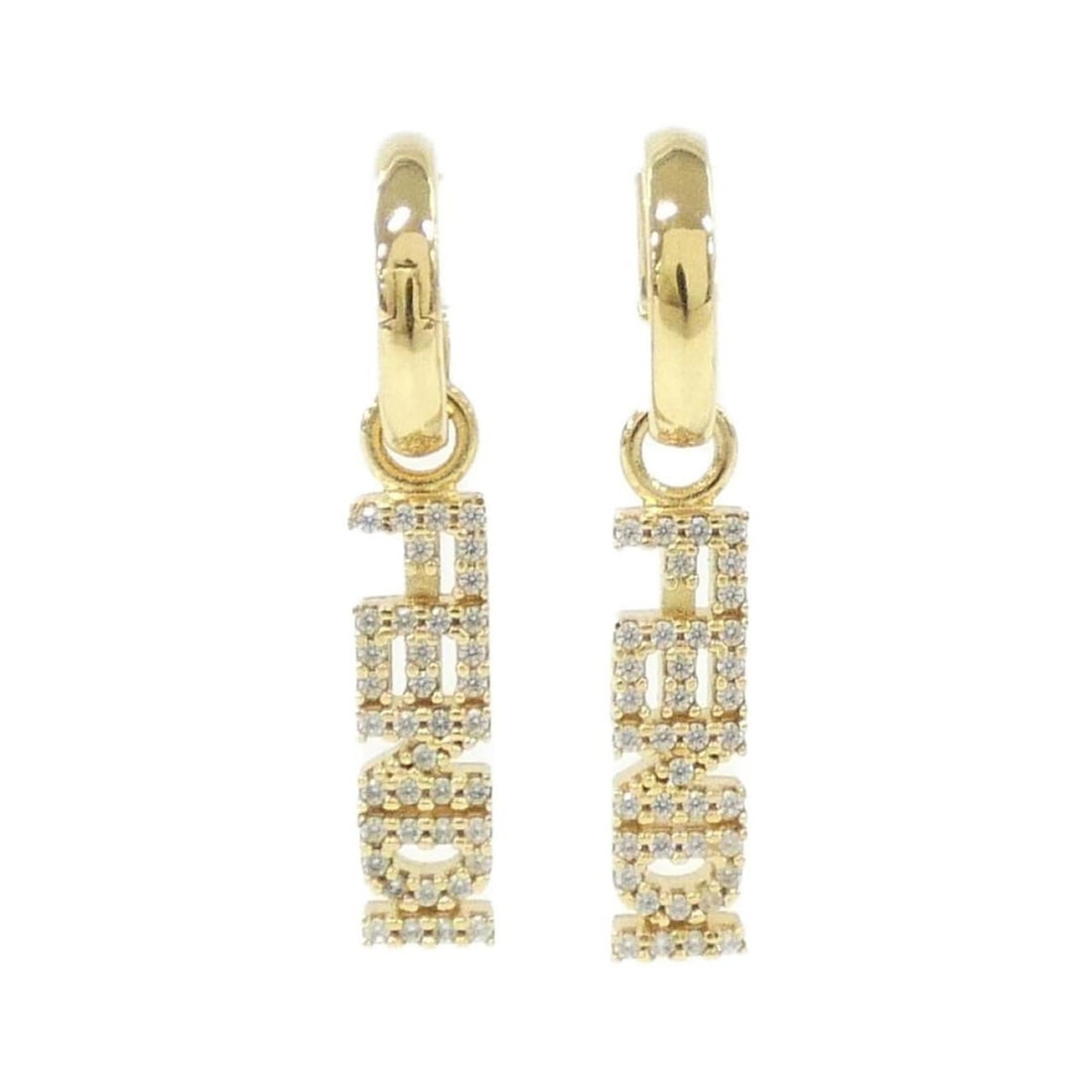 Fendi 8AH253 A44G Earrings: --- Catalog ---Category: SizeSize (HxWxD): 30.00mm x 5.00mm / 1.18'' x 0.20''Category: DesignType: Drop earringsColor: ClearGender: WomenCategory: GeneralBrand: Fendi--- Item List ---Section: Conditio