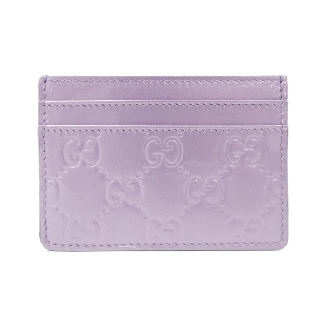 Gucci GG EMBLEM 847204 FAE8F Business Card Holder/Card Case: --- Catalog ---Category: DesignType: Card caseColor: PurpleGender: Men,WomenMaterial: Patent leather Category: GeneralMPN: 847204 FAE8FBrand: GucciCategory: Physical PropertiesSize (HxWxD): 7cm x 10cm