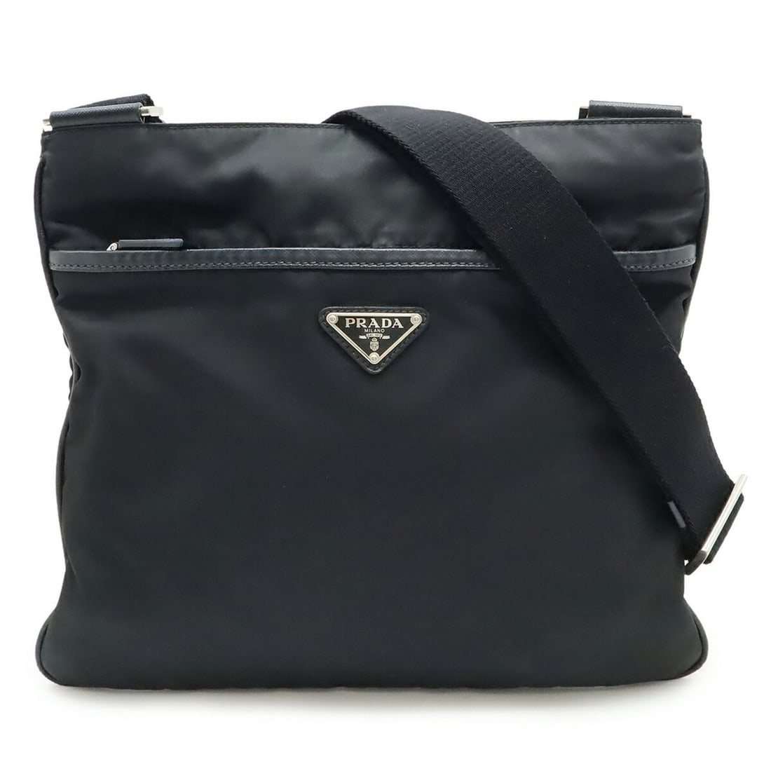 PRADA Prada Shoulder Bag Nylon Leather NERO Black 2VH053: --- Catalog ---Category: SizeSize (HxWxD): 26.5cm x 30cm / 10.43'' x 11.81''Category: DesignType: Shoulder bagColor: Black, NeroGender: WomenMaterial: Nylon , Leather Category: GeneralBrand: Prada---