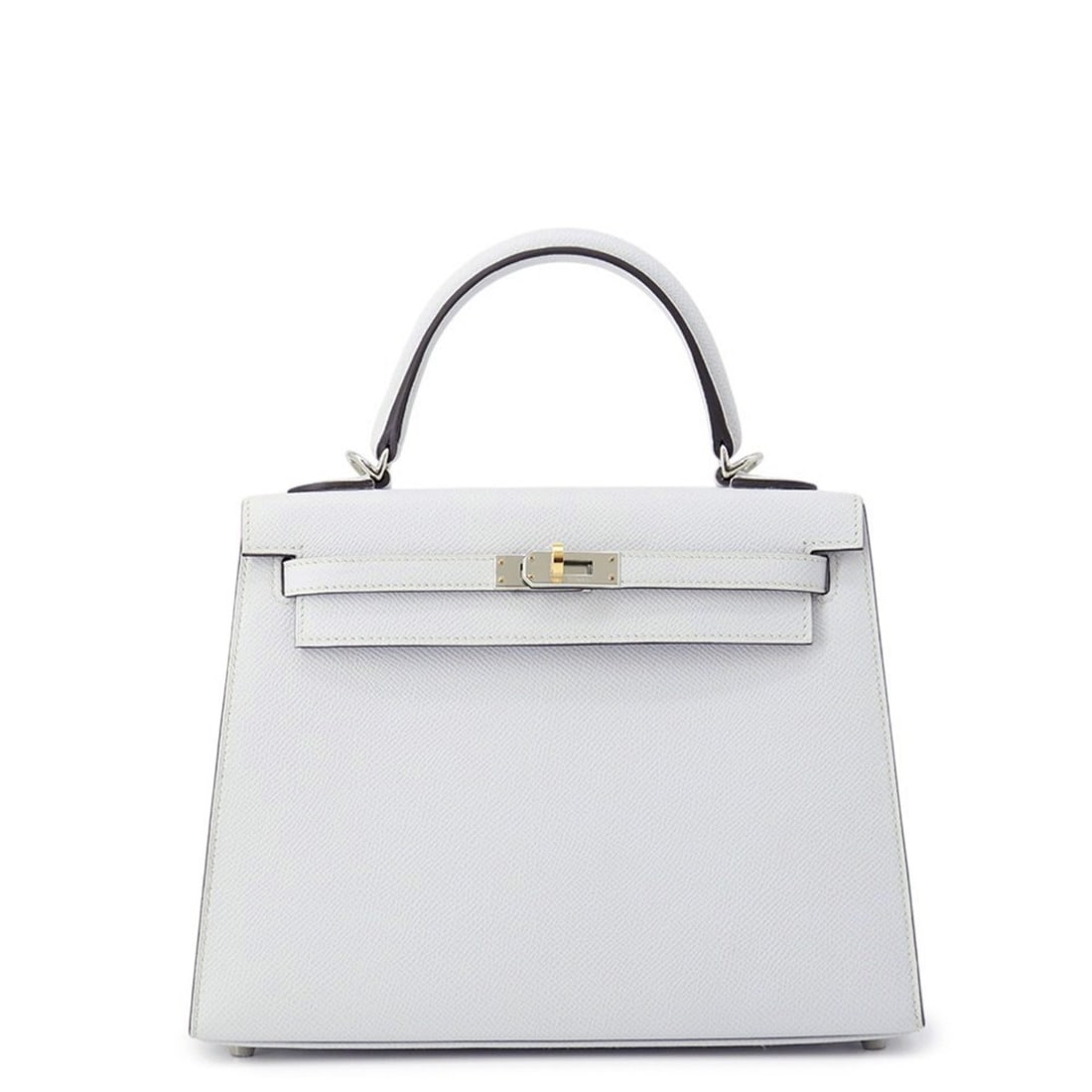 Hermes Hermès Kelly 25 handbag, exterior stitching, platinum/electrum hardware, Epson,: --- Catalog ---Category: SizeSize (HxWxD): 18cm x 25cm x 10cm / 7.08'' x 9.84'' x 3.93''Category: DesignType: HandbagGender: WomenMaterial: Epsom leather Category: GeneralBrand: HermesCountry of Origi