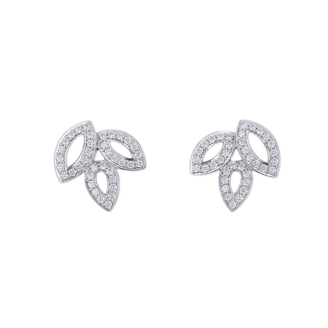 Harry Winston Lily Cluster Mini Earrings, 74 Diamonds, Approximately 0.37ct Total, Pt950 Platinum,: --- Catalog ---Category: SizeSize (HxWxD): 13.50mm x 12.90mm / 0.53'' x 0.51''Category: DesignType: Stud earringsGender: WomenMaterial: Platinum 950Category: GeneralMPN: EADPPO1MLCBrand: Harry Winston