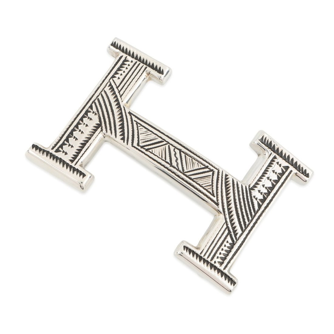 Hermes Touareg H Buckle, Silver 925 SV925, Belt: --- Catalog ---Category: DesignType: OthersColor: SilverGender: Men,WomenMaterial: Silver 925 Category: GeneralBrand: HermesCategory: Physical PropertiesSize (HxWxD): 3.7cm x 6cm / 1.45'' x 2.36''---