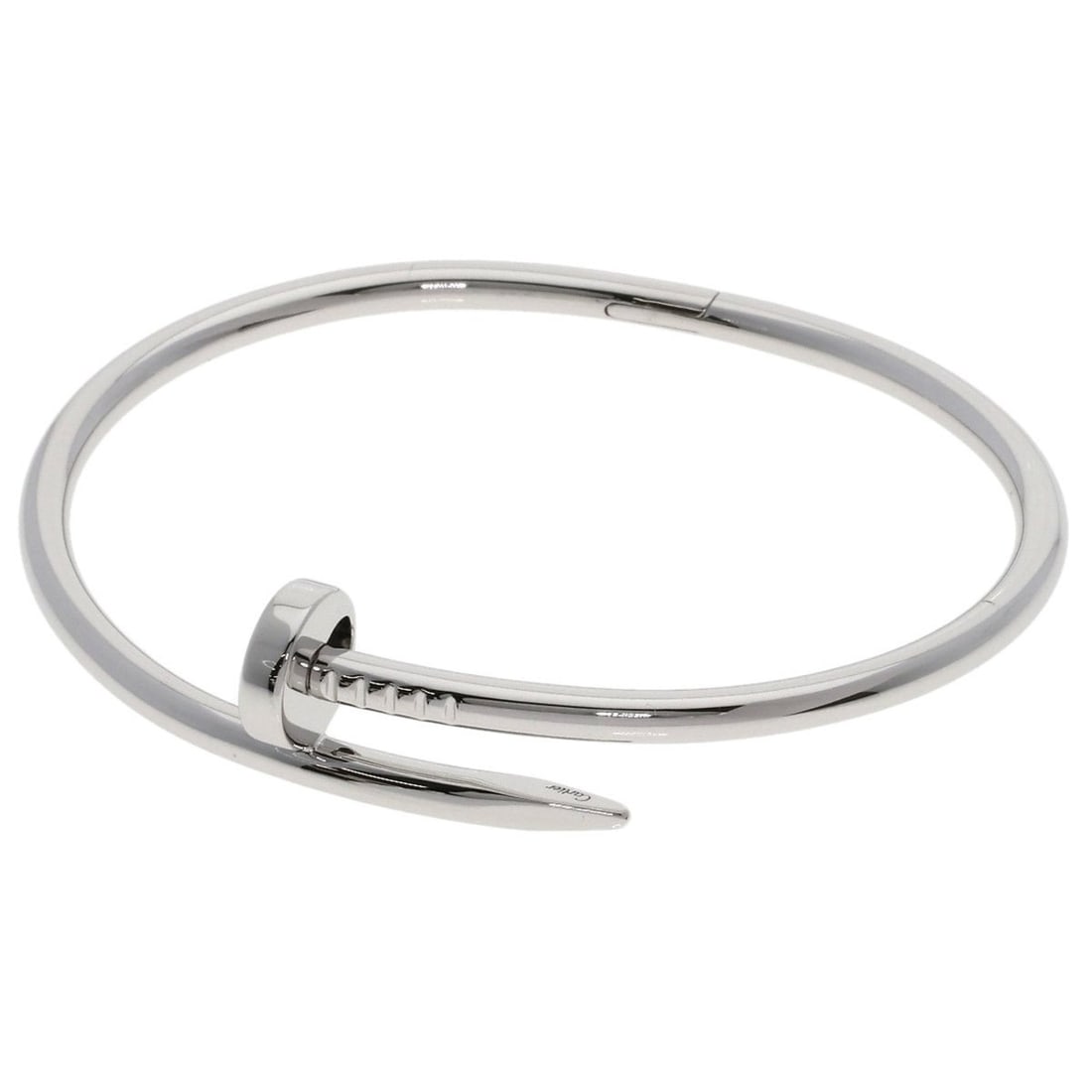 Cartier Juste un Clou Classic #18 Bracelet in 18K White Gold for Women: --- Catalog ---Category: SizeLength: 18cm / 7.08''Category: DesignType: Charm braceletGender: WomenMaterial: White gold (18K)Category: GeneralBrand: Cartier--- Item List ---Section: ConditionRanking:
