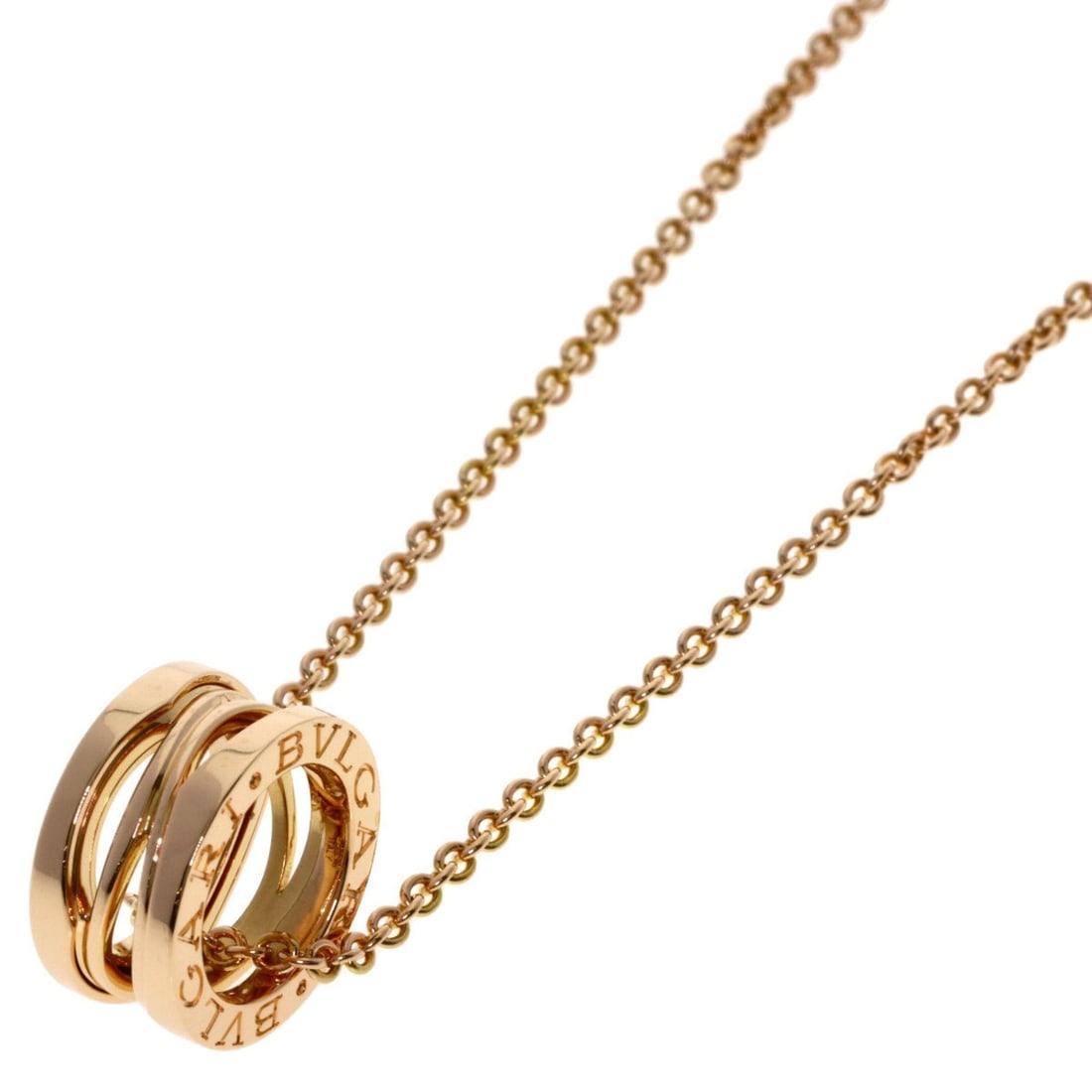 BVLGARI B-zero1 Legend Necklace in 18K Pink Gold for Women: --- Catalog ---Category: SizePendant Size: 14.7mm x 7.4mm / 0.57'' x 0.29''Neck Circumference: 46 cm / 18.11''Category: DesignGender: WomenMaterial: Pink gold (18K)Necklace Type: NecklaceCategory: Gen