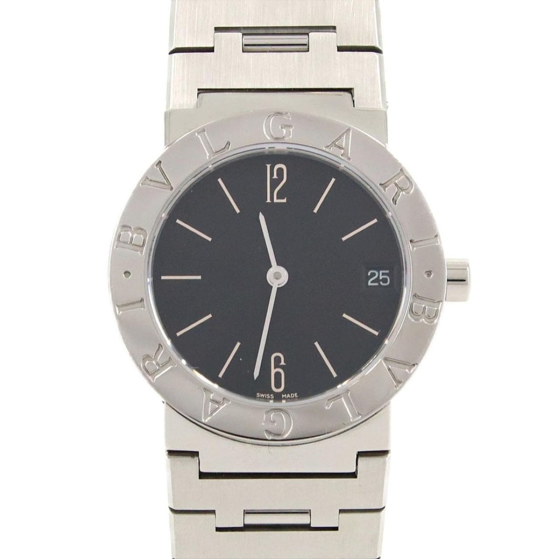 Bvlgari BB30SS BB30SSD SS Quartz Watch: --- Catalog ---Category: SizeWrist Size: 17cm / 6.69''Case Diameter: 30mm / 1.18''Category: DesignType: WristwatchGender: WomenColor (Dial): BlackMaterial (Band): Stainless steelMaterial (Case): Stain