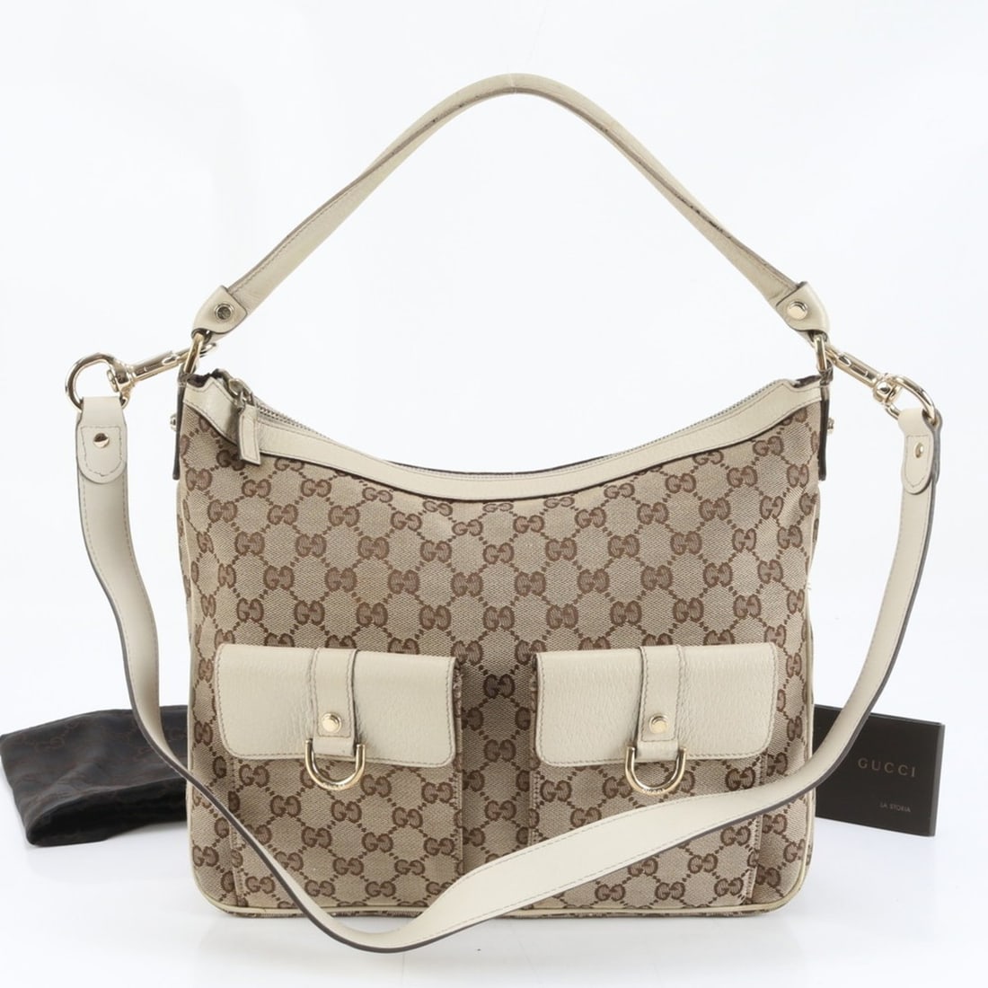 Gucci GG Canvas 153025 Leather Shoulder Bag One-Shoulder Tote Handbag Women's: --- Catalog ---Category: SizeSize (HxWxD): 26cm x 30cm x 11cm / 10.23'' x 11.81'' x 4.33''Category: DesignType: Shoulder bagColor: BrownGender: WomenMaterial: Leather , Canvas Category: GeneralMPN: 15