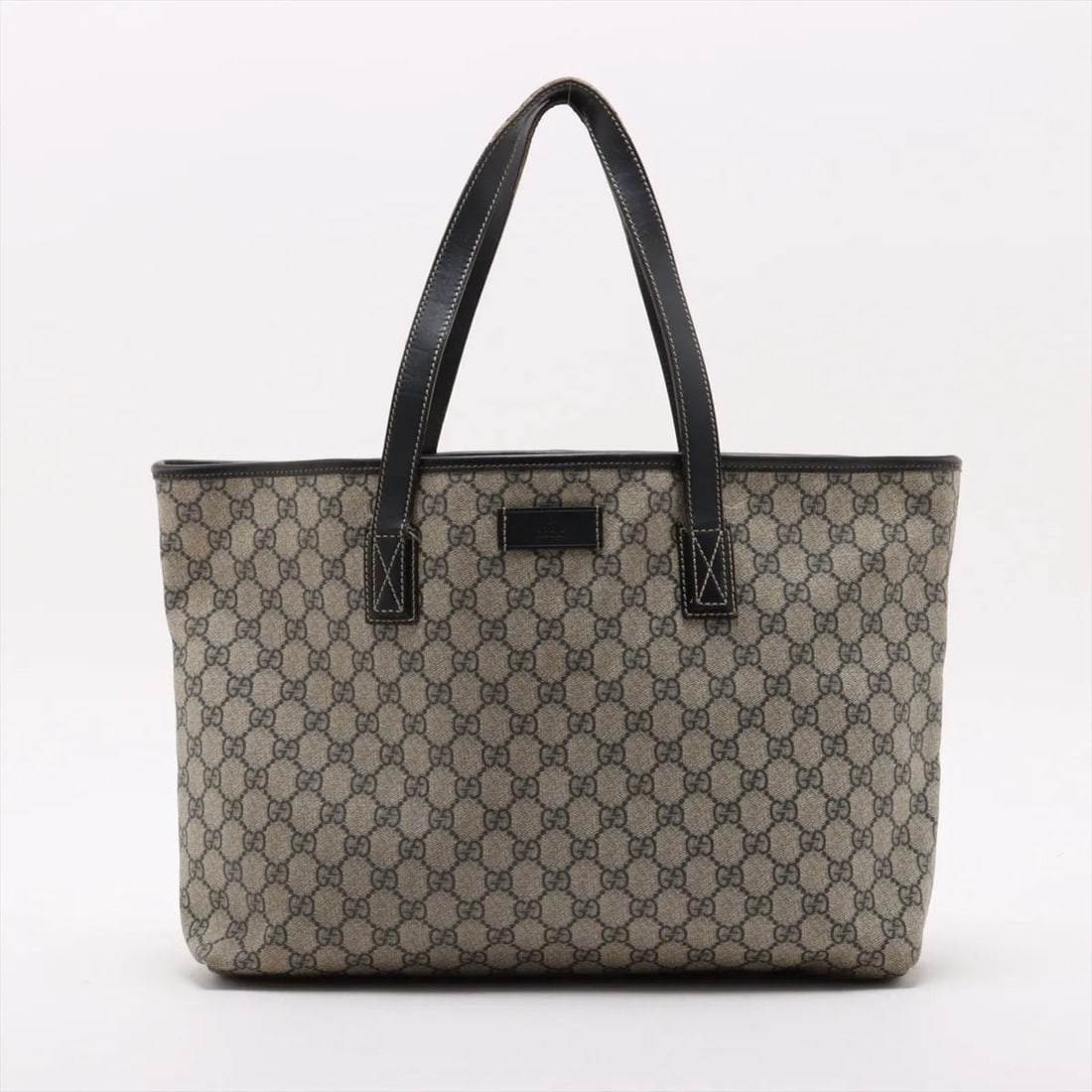 Gucci GG Supreme 211137 Leather Tote Bag Shoulder Navy Men's: --- Catalog ---Category: SizeSize (HxWxD): 27cm x 37cm x 10cm / 10.62'' x 14.56'' x 3.93''Category: DesignType: Tote bagColor: NavyGender: MenMaterial: Leather , Coated canvas Category: GeneralMPN: 21