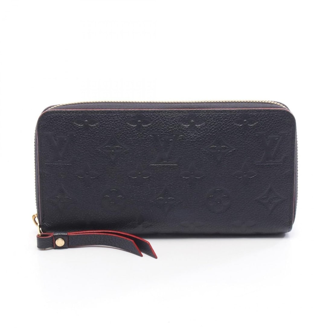 Louis Vuitton Zippy Wallet, Monogram Empreinte, Marine Rouge, Round Long Leather, Women's, Navy and: --- Catalog ---Category: SizeSize (HxWxD): 10.5cm x 19.5cm x 2.5cm / 4.13'' x 7.67'' x 0.98''Category: DesignType: Long wallet (bi-fold)Color: Marine rouge, Navy, Red colorGender: WomenMaterial: Monog