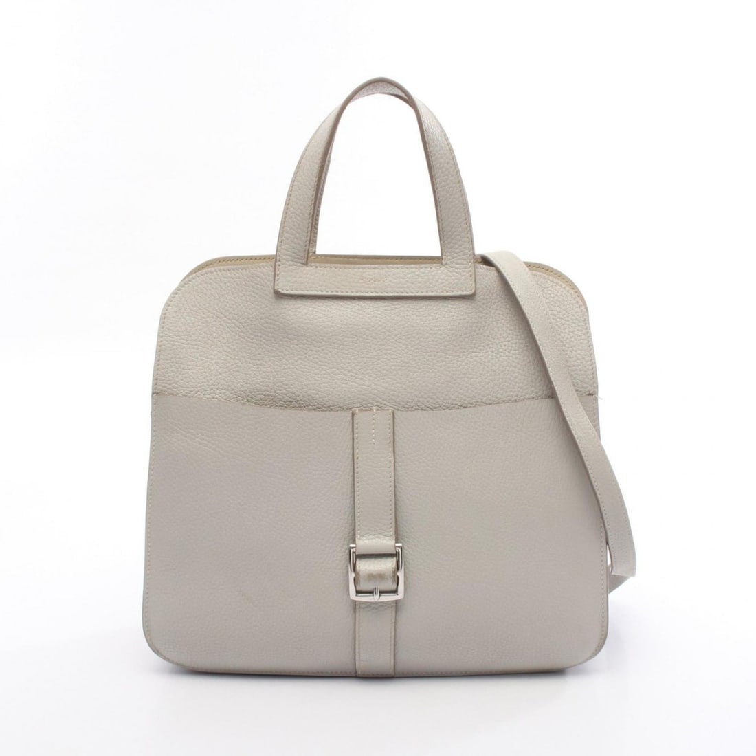 Hermès HERMES Arzan 31 handbag, Taurillon Clemence leather, women's, gray: --- Catalog ---Category: SizeSize (HxWxD): 28cm x 31cm x 9cm / 11.02'' x 12.2'' x 3.54''Category: DesignType: HandbagColor: Alezan, GrayGender: WomenMaterial: Taurillon clemence leather Category: Gene