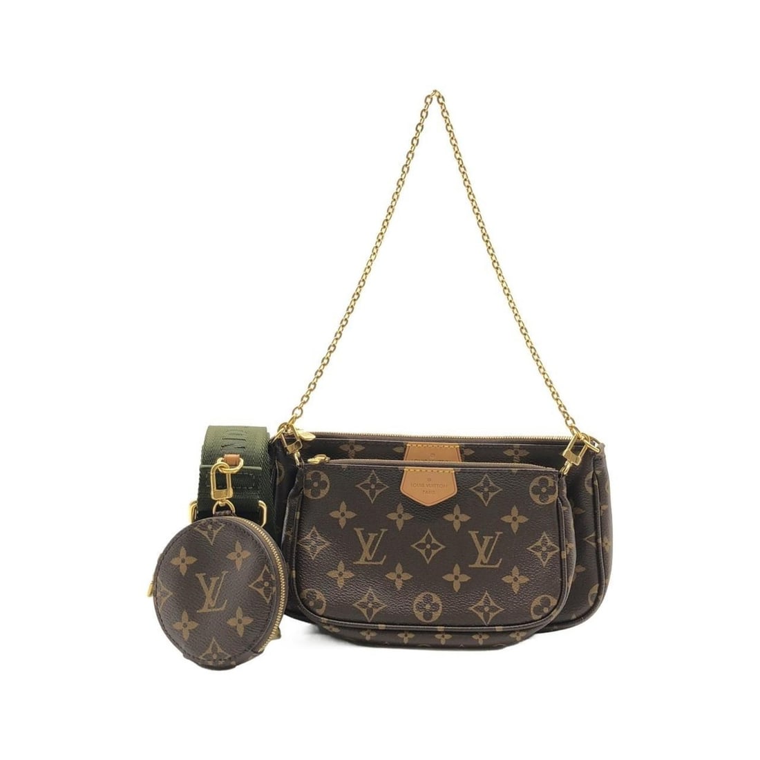 Louis Vuitton Monogram Multi Pochette Accessoires M44813 Shoulder Bag: --- Catalog ---Category: SizeSize (HxWxD): 13.5cm x 23.5cm x 4cm / 5.31'' x 9.25'' x 1.57''Category: DesignType: Pochette, Shoulder bagColor: Brown, KhakiGender: Women,MenMaterial: Coated canvas Categ