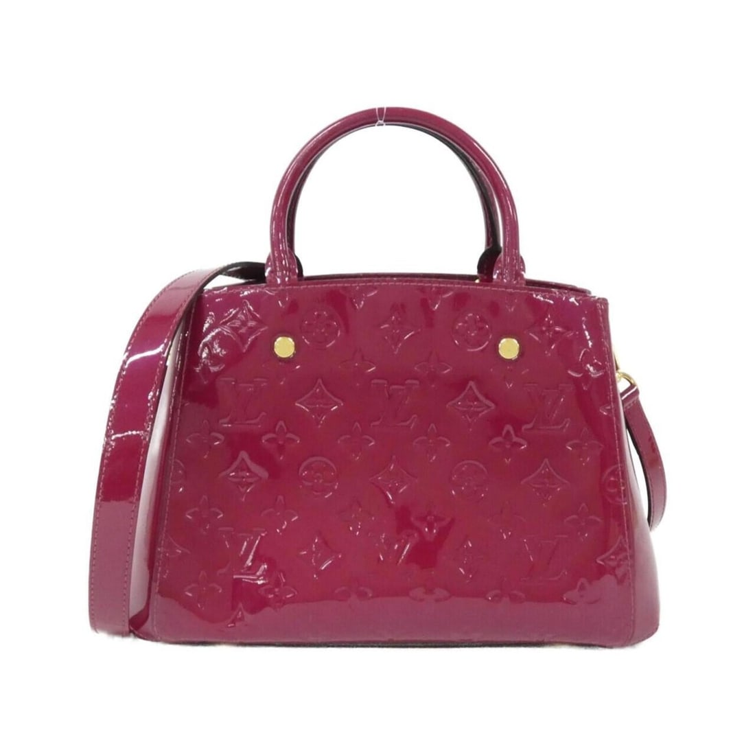 Louis Vuitton Vernis Montaigne BB M50172 Handbag: --- Catalog ---Category: SizeSize (HxWxD): 20cm x 29cm x 13cm / 7.87'' x 11.41'' x 5.11''Category: DesignType: HandbagColor: Indian rose, Pink, RoseGender: Women,MenMaterial: Leather Leather/Fur Type: