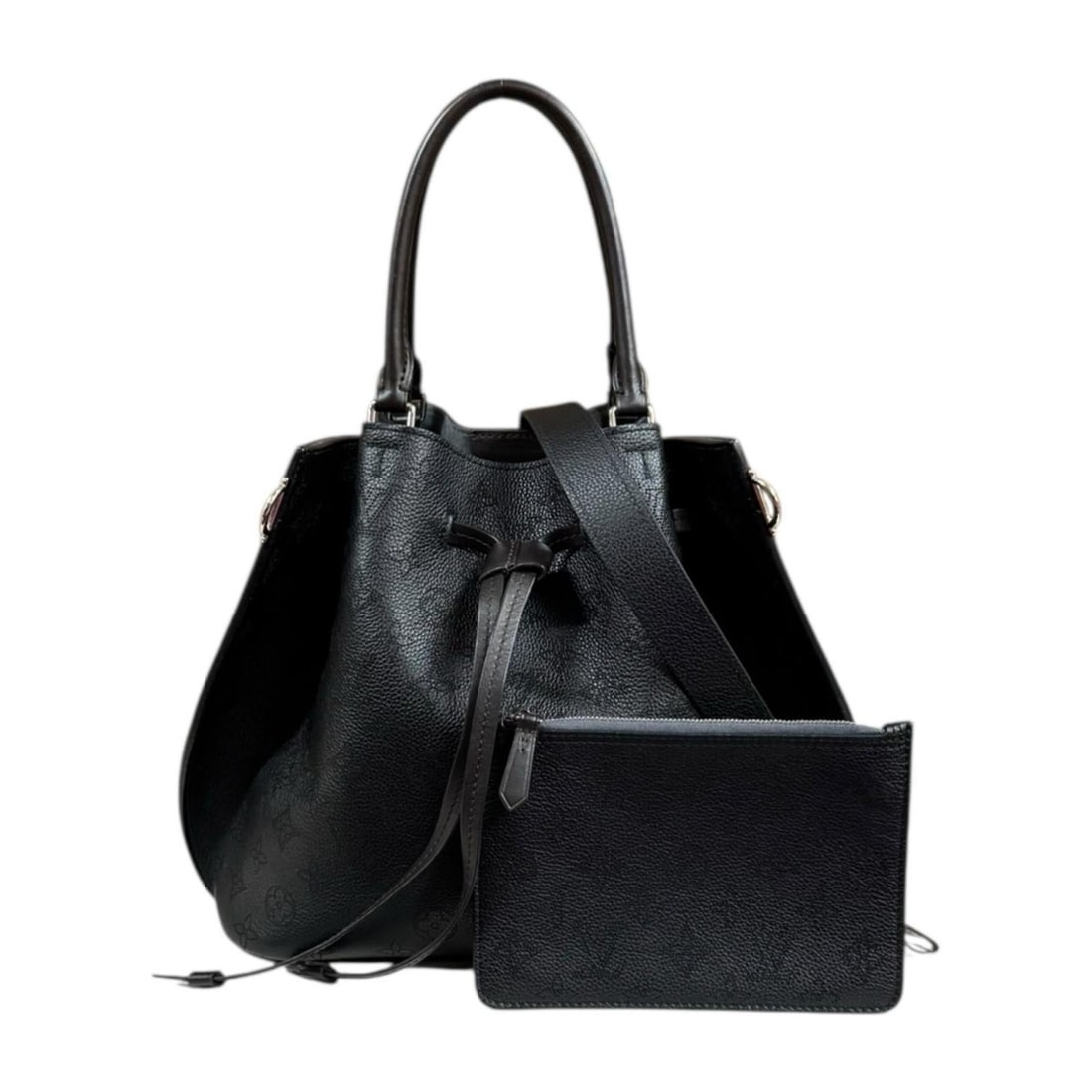 Pre-owned Louis Vuitton Girolata Mahina Shoulder Bag, Monogram M54402, Black, Women's, 2-Way: --- Catalog ---Category: SizeWeight: 765g / 1.68lb.Size (HxWxD): 27cm x 42cm x 12cm / 10.62'' x 16.53'' x 4.72''Strap Length: 62cm / 24.4''Handle Length: 34cm / 13.38''Category: DesignType: Shoulder b