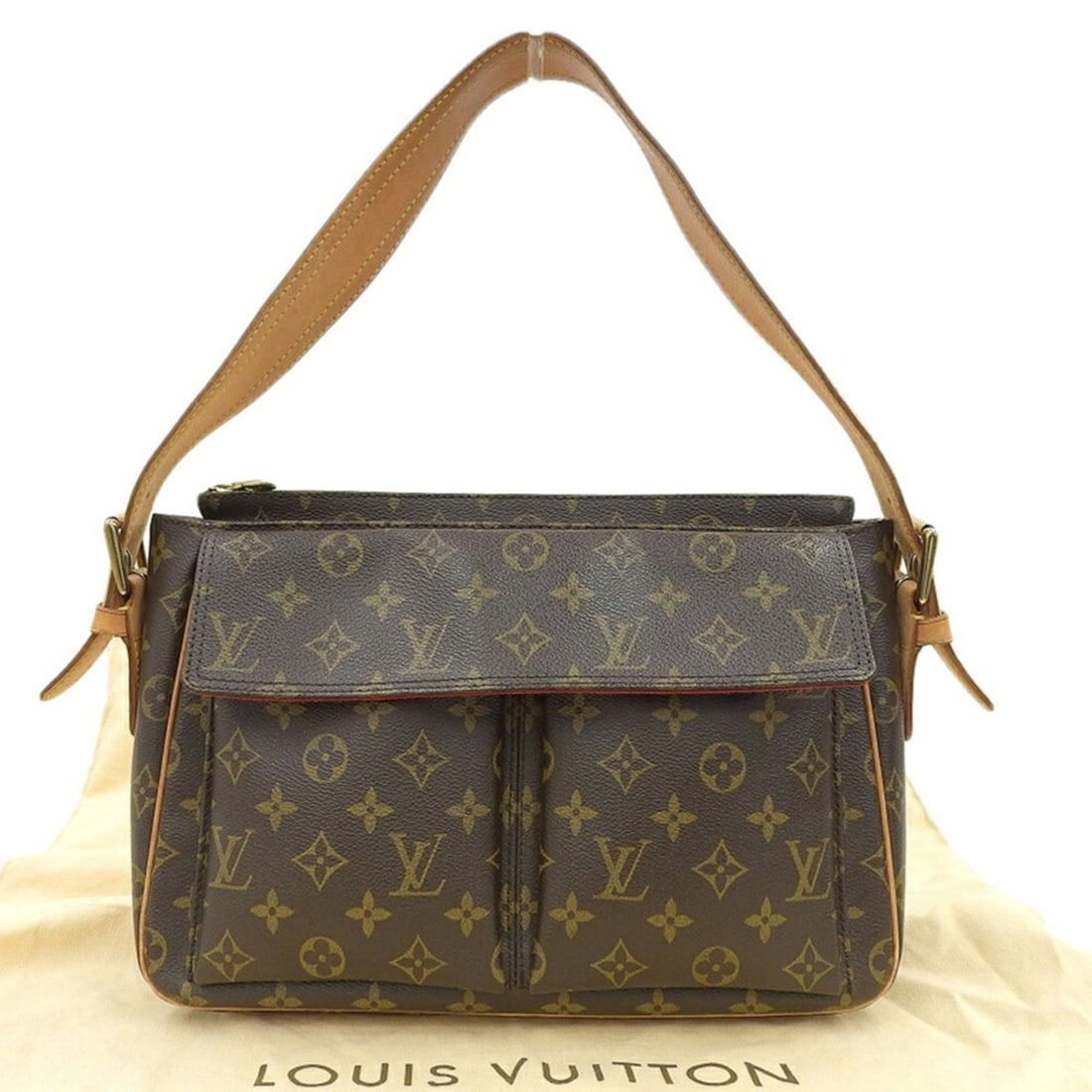 Louis Vuitton Monogram Viva Cite GM M51163 Bag: --- Catalog ---Category: SizeSize (HxWxD): 22cm x 31cm x 9.5cm / 8.66'' x 12.2'' x 3.74''Category: DesignType: Shoulder bagColor: MonogramGender: WomenMaterial: PVC Category: GeneralMPN: M51163Brand: