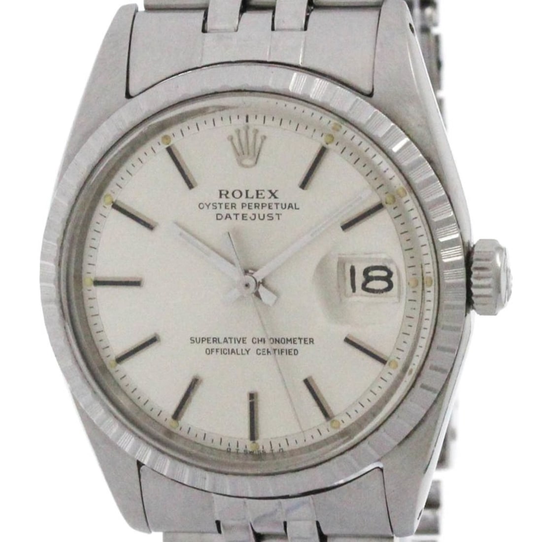 ROLEX Datejust 1603 Stainless Steel Automatic Mens Watch Vintage: --- Catalog ---Category: SizeCase Diameter: 36mm / 1.42''Category: DesignType: WristwatchStyle: Dress/FormalGender: MenColor (Dial): SilverMaterial (Band): Stainless steelMaterial (Case): Stainless st