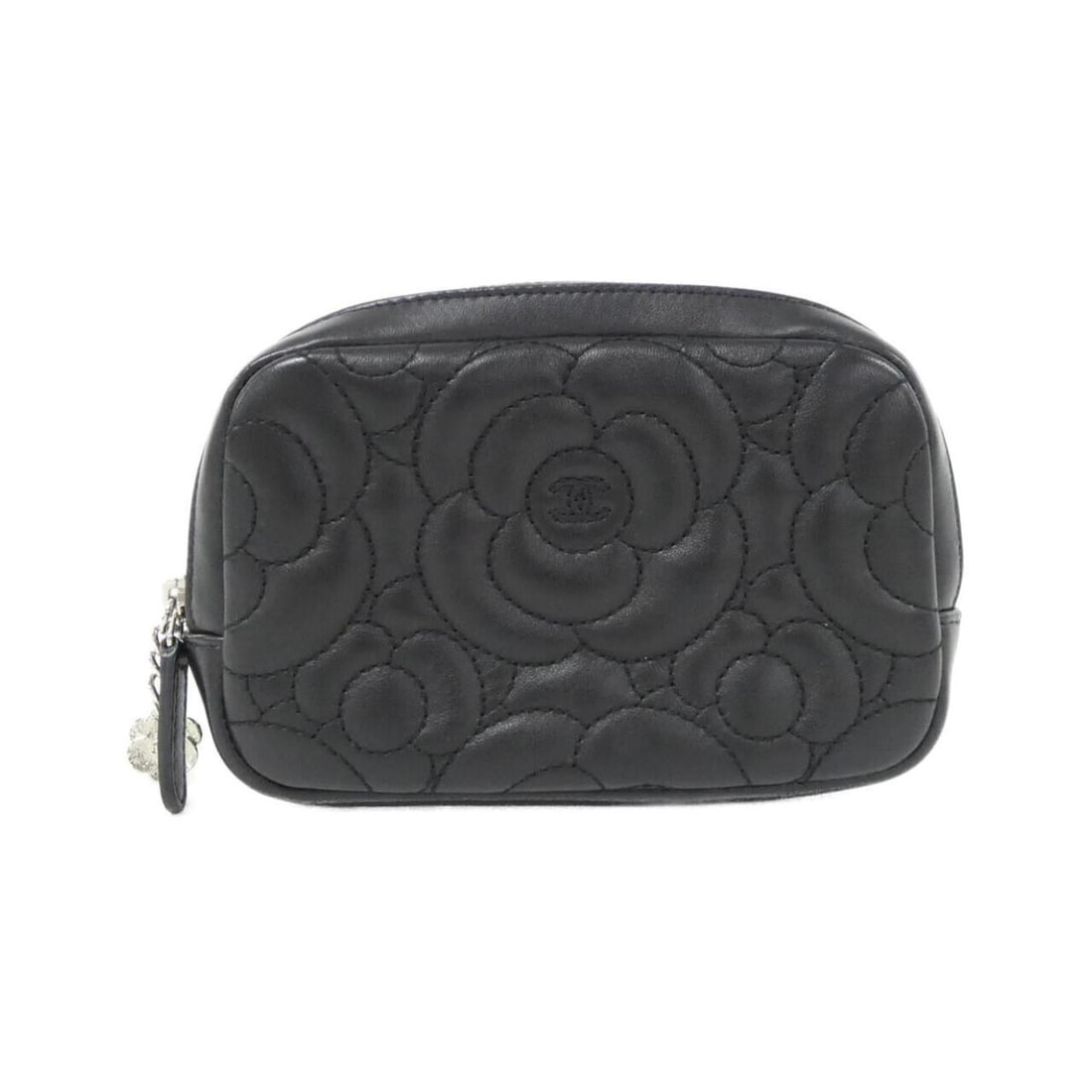Chanel 82550 handbag pouch: --- Catalog ---Category: SizeSize (HxWxD): 9.5cm x 15cm x 3cm / 3.74'' x 5.9'' x 1.18''Category: DesignType: PouchColor: BlackGender: WomenMaterial: Leather Category: GeneralBrand: Chanel--- Item List
