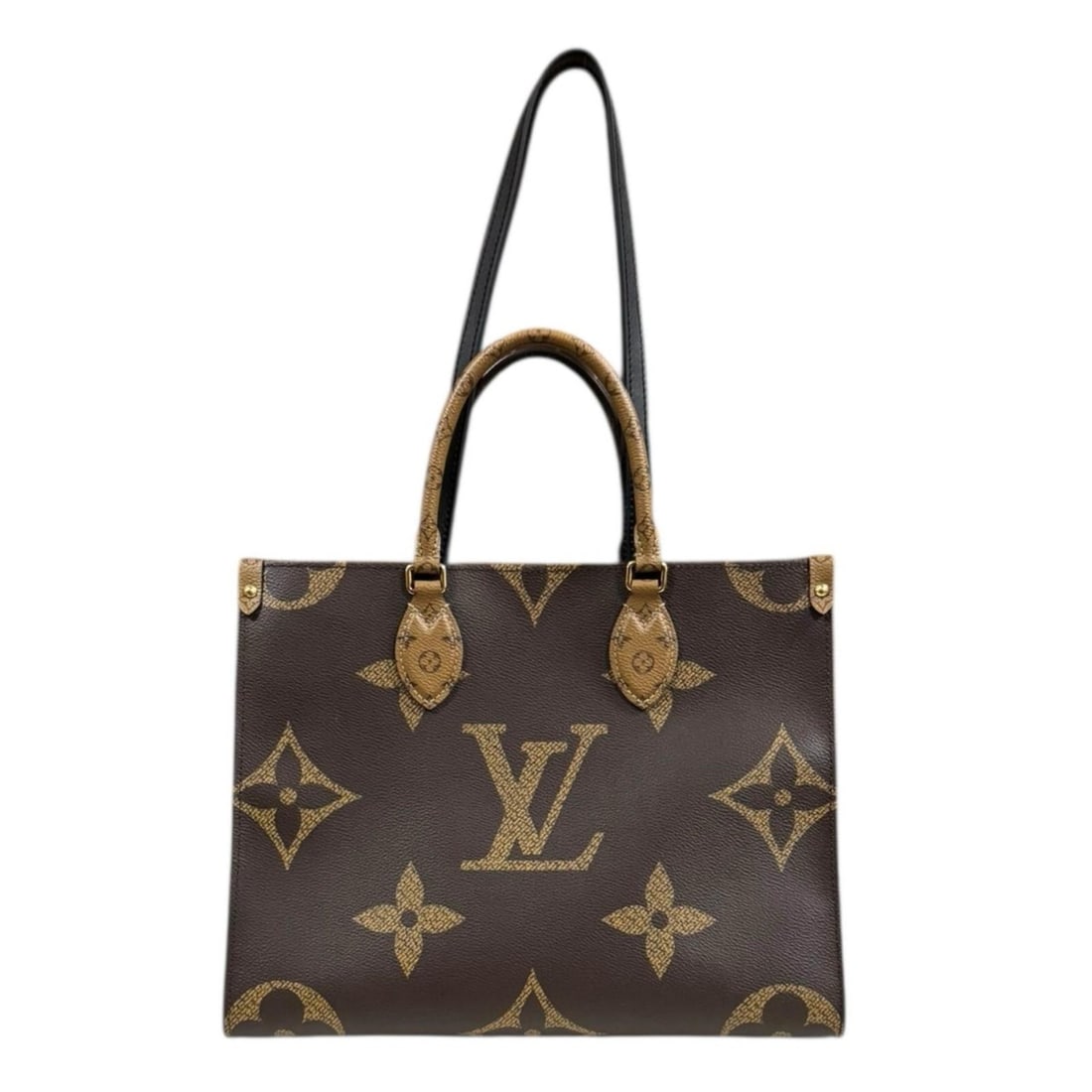 Pre-owned Louis Vuitton On the Go MM Monogram Giant Shoulder Bag in Canvas (M45321) Brown. Women's.: --- Catalog ---Category: SizeWeight: 800g / 1.76lb.Size (HxWxD): 27cm x 34cm x 14.5cm / 10.62'' x 13.38'' x 5.7''Strap Length: 57cm / 22.44''Handle Length: 33cm / 12.99''Category: DesignType: Shoulder