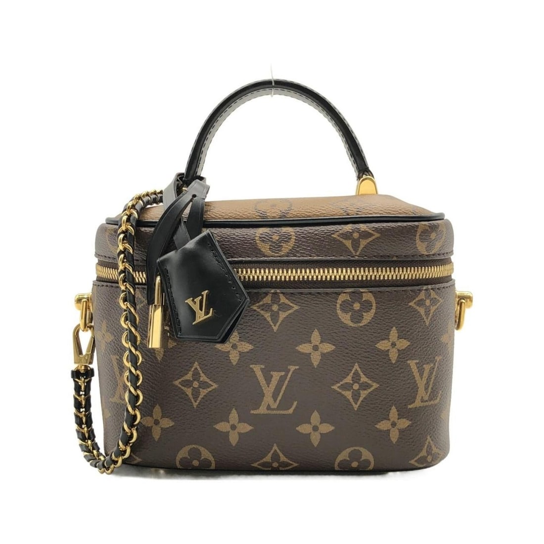 Louis Vuitton Monogram Vanity PM M45165 Handbag: --- Catalog ---Category: SizeSize (HxWxD): 13cm x 19cm x 11cm / 5.11'' x 7.48'' x 4.33''Category: DesignType: HandbagColor: MarronGender: Men,WomenMaterial: Coated canvas Hardware Color: GoldCategory: