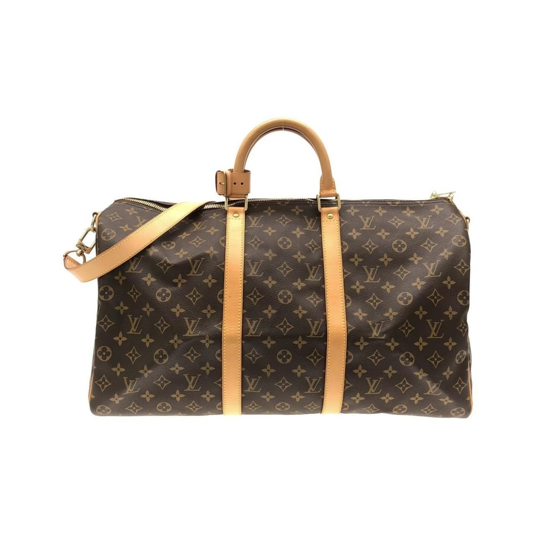 Louis Vuitton Monogram Keepall Bandouliere 50cm Boston Bag M41416: --- Catalog ---Category: SizeSize (HxWxD): 28cm x 50.5cm x 21.5cm / 11.02'' x 19.88'' x 8.46''Category: DesignType: Boston bagColor: MarronGender: WomenMaterial: Coated canvas Hardware Color: GoldCate