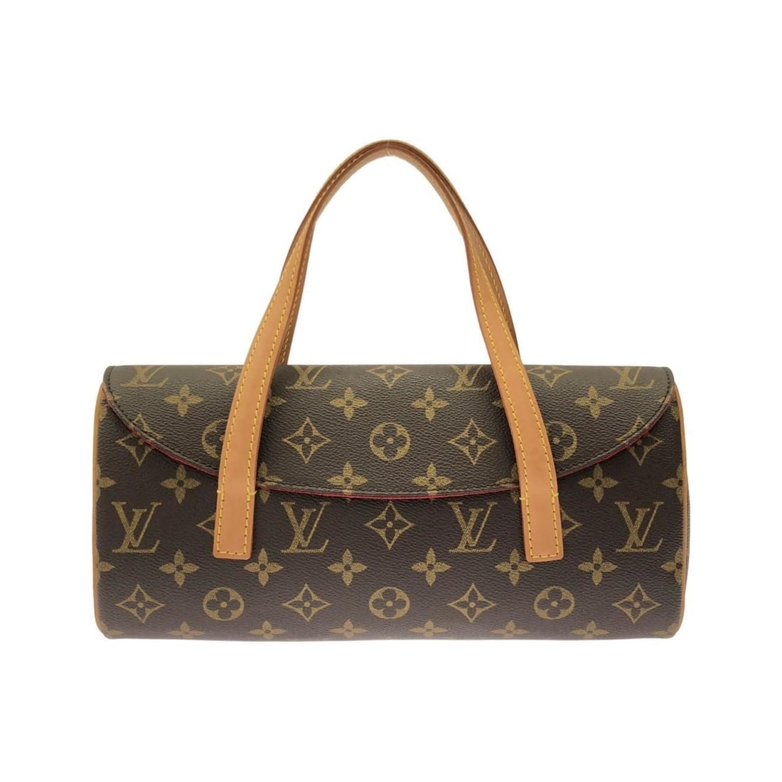Louis Vuitton Monogram Sonatine M51902 Handbag: --- Catalog ---Category: SizeSize (HxWxD): 13cm x 28cm x 6cm / 5.11'' x 11.02'' x 2.36''Category: DesignType: HandbagColor: MarronGender: Men,WomenMaterial: Coated canvas Hardware Color: GoldCategory: