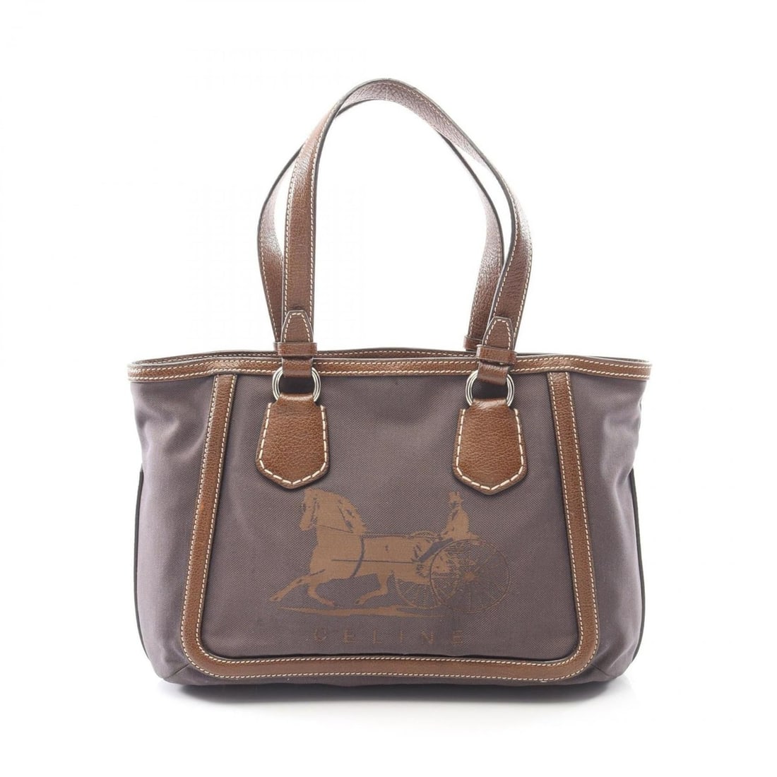 Celine Sulky Tote Bag, Canvas and Leather, Women's, Brown: --- Catalog ---Category: SizeSize (HxWxD): 24cm x 34cm x 11cm / 9.44'' x 13.38'' x 4.33''Category: DesignType: Tote bagColor: BrownGender: WomenMaterial: Canvas , Leather Category: GeneralBrand: Celin