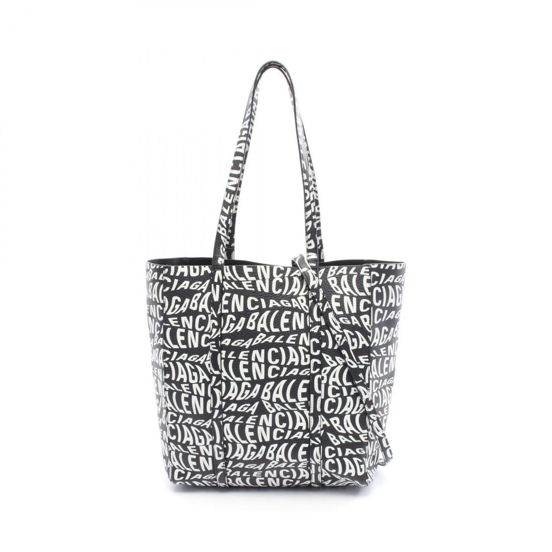 Balenciaga Everyday Tote XS Leather Bag, Women's, Black and White, 551810: --- Catalog ---Category: SizeSize (HxWxD): 27cm x 25cm x 12cm / 10.62'' x 9.84'' x 4.72''Category: DesignType: Tote bagColor: Black, WhiteGender: WomenMaterial: Leather Category: GeneralMPN: 551810Bra