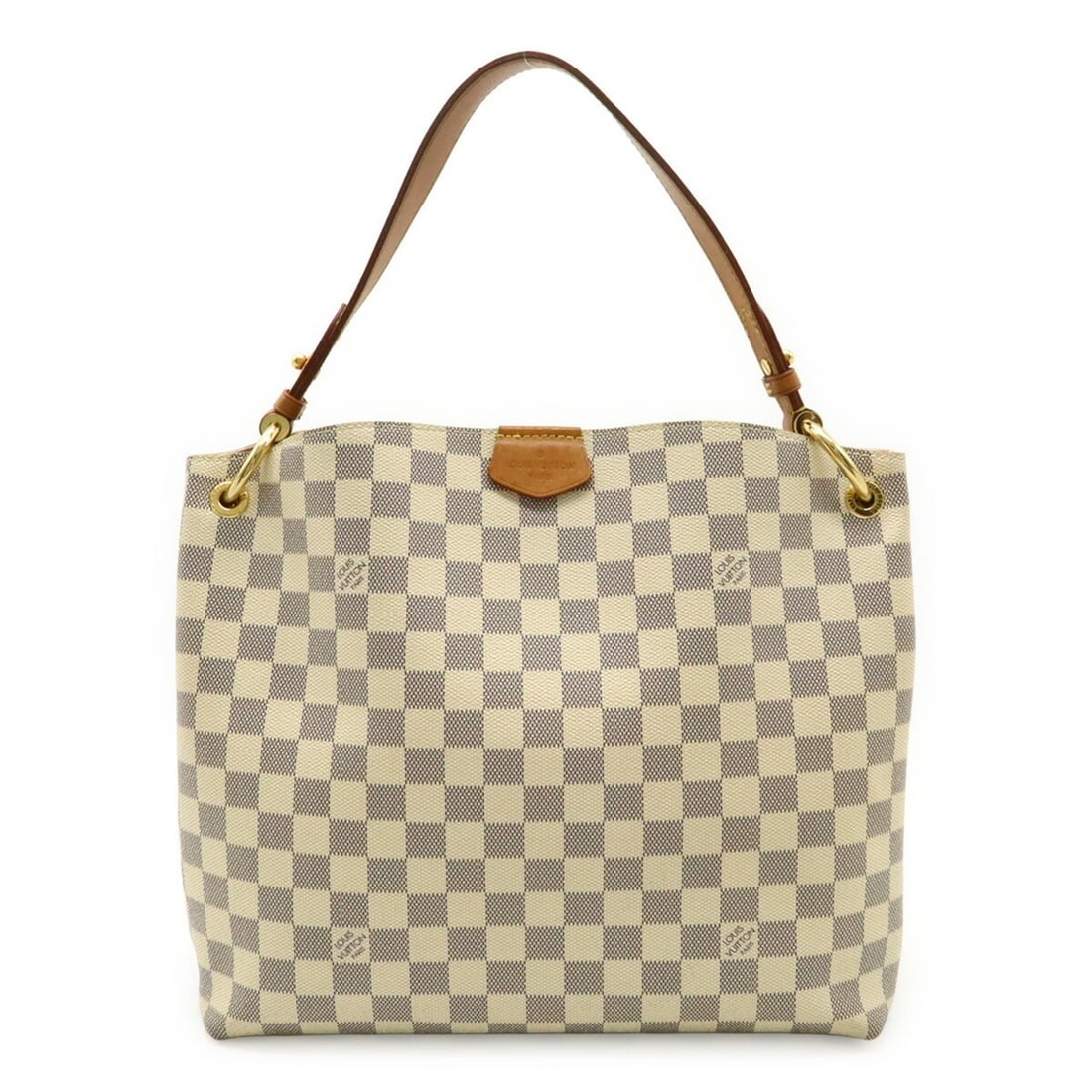 LOUIS VUITTON Damier Azur Graceful PM Shoulder Bag N42249: --- Catalog ---Category: SizeWeight: 580g / 1.27lb.Size (HxWxD): 28cm x 34cm x 11cm / 11.02'' x 13.38'' x 4.33''Category: DesignType: Shoulder bagColor: IvoryGender: WomenMaterial: Damier Azur Categor