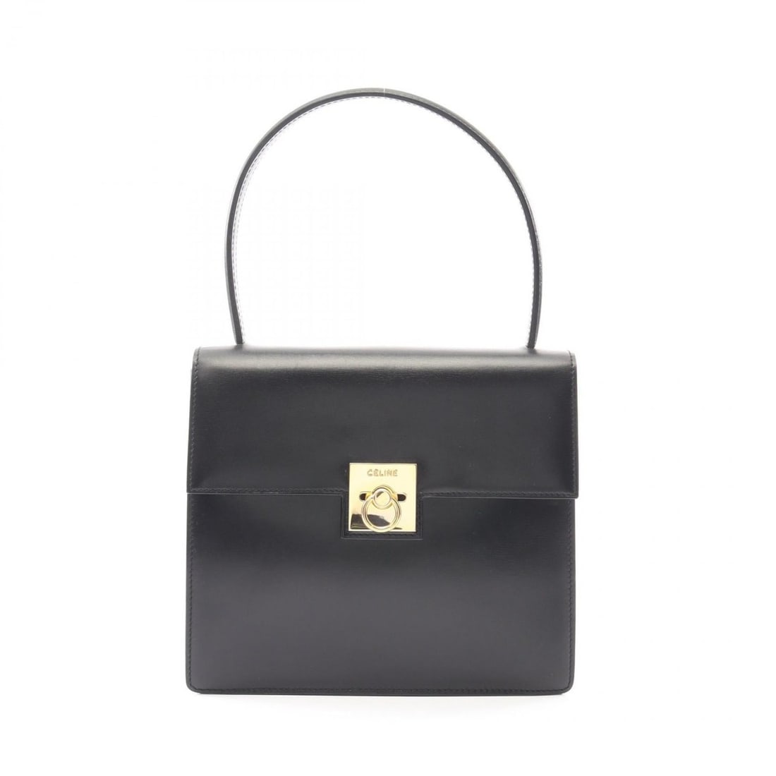 Celine handbag, leather, women's, black: --- Catalog ---Category: SizeSize (HxWxD): 21cm x 23.5cm x 7cm / 8.26'' x 9.25'' x 2.75''Category: DesignType: HandbagColor: BlackGender: WomenMaterial: Leather Category: GeneralBrand: Celine--- Item