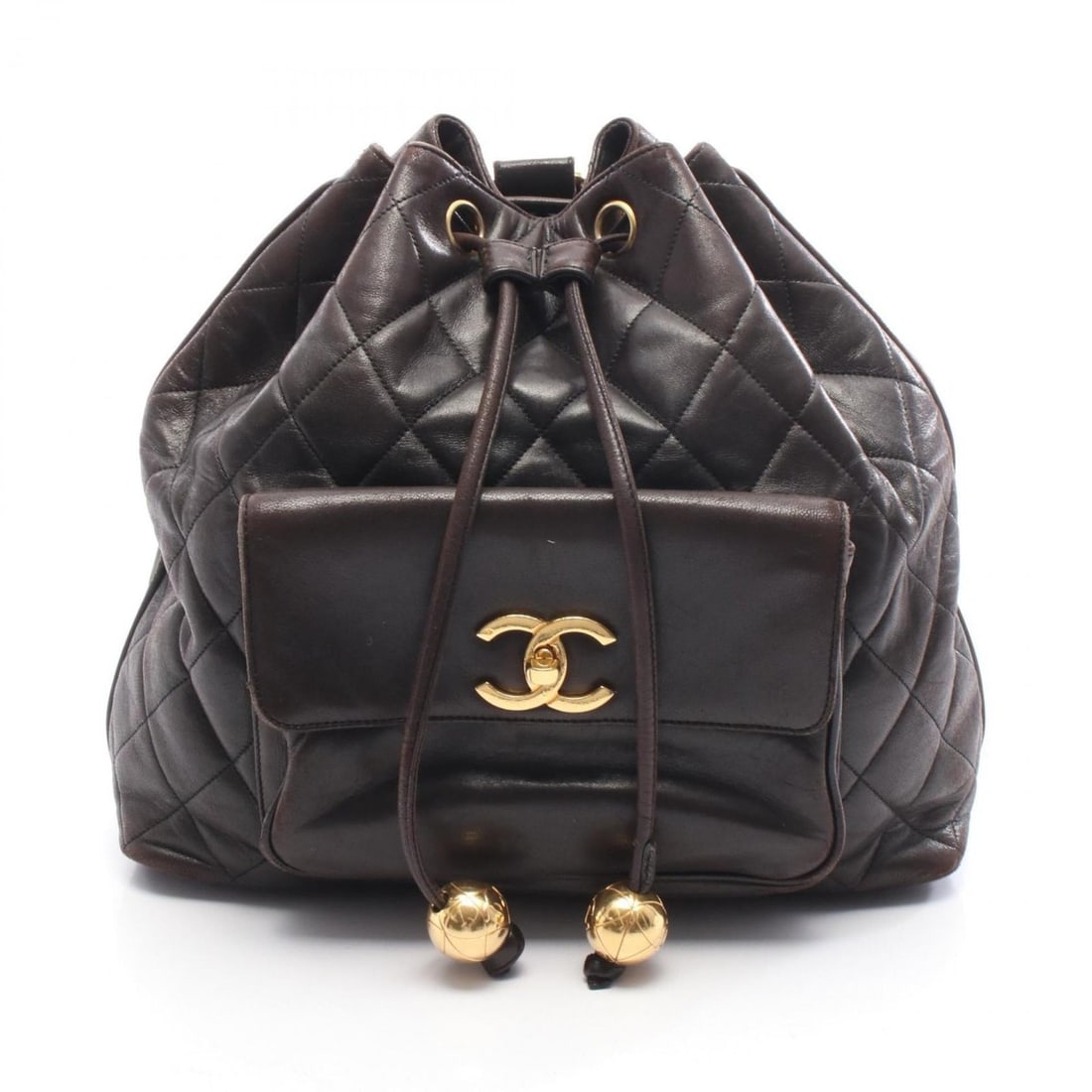 CHANEL Matelasse Backpack, Leather, Women's, Black: --- Catalog ---Category: SizeSize (HxWxD): 29cm x 31cm x 10cm / 11.41'' x 12.2'' x 3.93''Category: DesignType: BackpackColor: BlackGender: WomenMaterial: Leather Hardware Color: GoldCategory: GeneralB