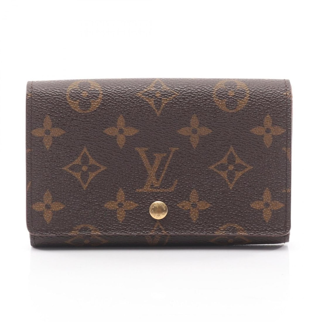 Louis Vuitton Porte Monnaie Bi-fold Wallet with Monogram Leather and Coated Canvas, Women's, Brown,: --- Catalog ---Category: SizeSize (HxWxD): 9cm x 14cm x 2.5cm / 3.54'' x 5.51'' x 0.98''Category: DesignType: Wallet (bi-fold)Color: BrownGender: WomenMaterial: Monogram , Leather , Coated canvas Cate