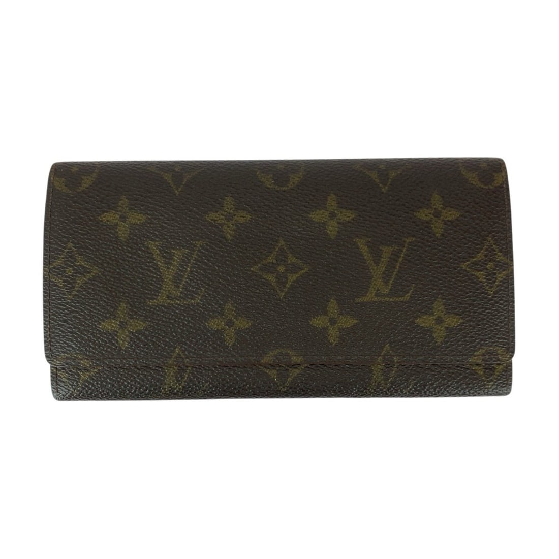 LOUIS VUITTON Monogram Porte Carte Credit Brown M61818 Long Wallet for Women: --- Catalog ---Category: SizeSize (HxWxD): 9.5cm x 18cm x 1cm / 3.74'' x 7.08'' x 0.39''Category: DesignType: Long bill wallet (bi-fold)Color: BrownGender: WomenMaterial: PVC Category: GeneralMPN: M61