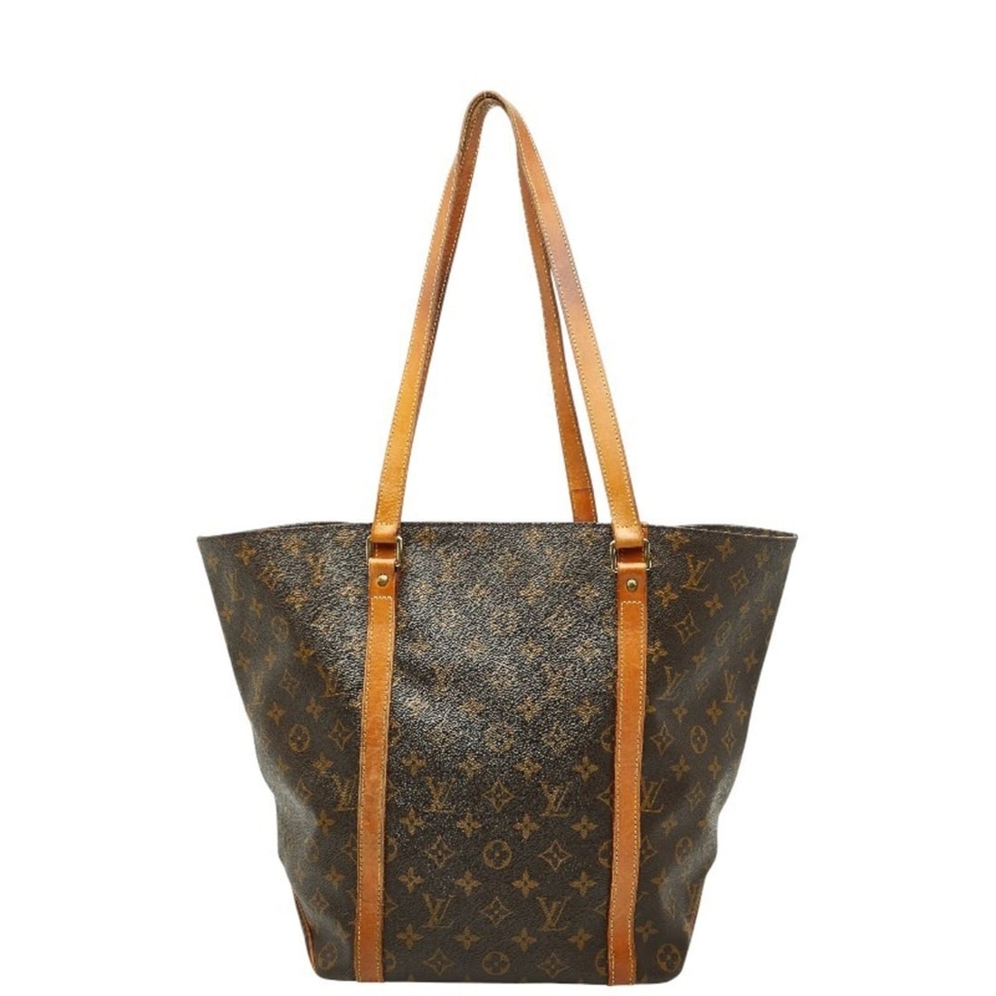 Louis Vuitton Monogram Sac Shopping Tote/Shoulder Bag M51108 Brown Leather Women's LOUIS VUITTON: --- Catalog ---Category: SizeSize (HxWxD): 32cm x 50cm x 13cm / 12.59'' x 19.68'' x 5.11''Category: DesignType: Shoulder bag, Tote bagColor: BrownGender: WomenMaterial: PVC , Leather Category: General