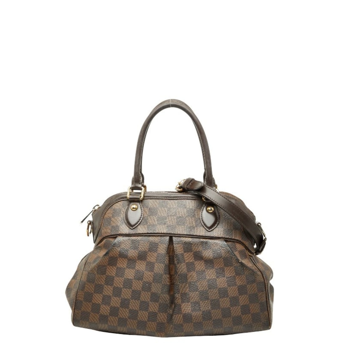 Louis Vuitton Damier Trevi PM Handbag/Shoulder Bag, 2-Way, N51997, Brown Leather, Women's, LOUIS: --- Catalog ---Category: SizeSize (HxWxD): 23cm x 32cm x 10cm / 9.05'' x 12.59'' x 3.93''Category: DesignType: Handbag, Shoulder bagColor: BrownGender: WomenMaterial: PVC , Leather Category: GeneralMP