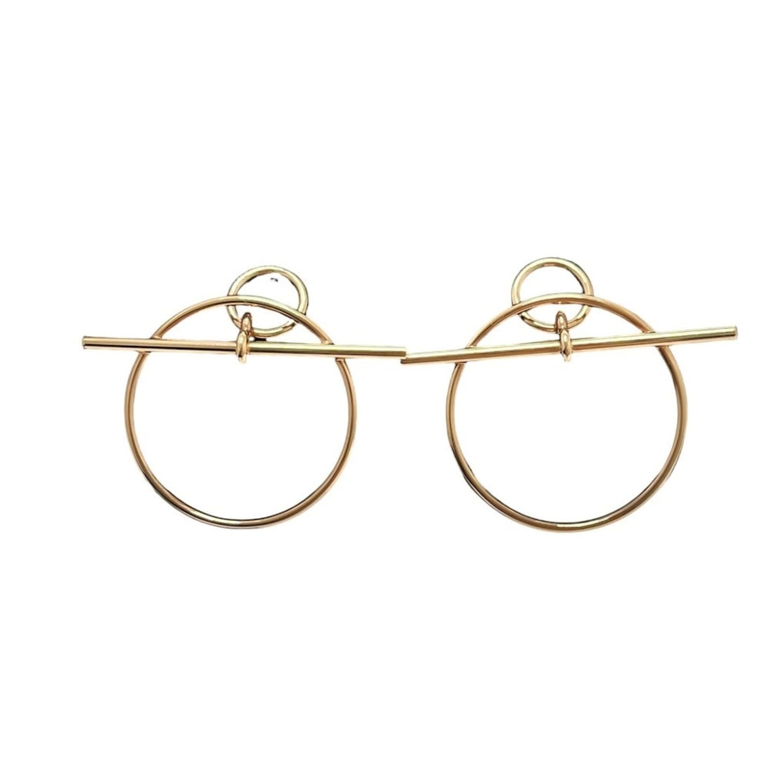 HERMES 18KPG Echappé PM Earrings, Gold, Women's, Like New: --- Catalog ---Category: SizeSize (HxWxD): 31.00mm x 36.00mm / 1.22'' x 1.42''Category: DesignType: Stud earringsColor: Gold, Pink goldGender: WomenMaterial: Pink gold (18K)Category: GeneralBrand: Her