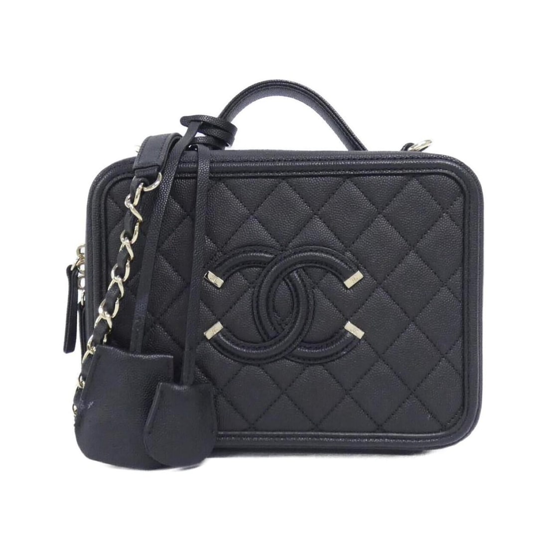 Chanel 93343 Shoulder Bag: --- Catalog ---Category: SizeSize (HxWxD): 16cm x 21cm x 8cm / 6.29'' x 8.26'' x 3.14''Category: DesignType: Shoulder bagColor: BlackGender: WomenMaterial: Grained Calfskin Category: GeneralMPN: 93343