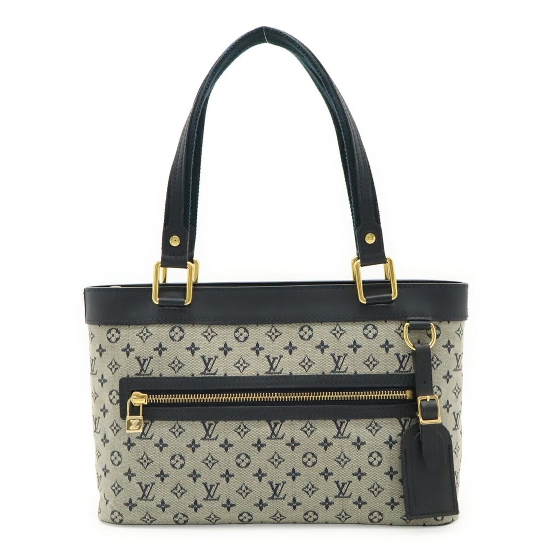 LOUIS VUITTON Monogram Mini Lucille PM Tote Bag, Handbag/Shoulder Canvas, Blue, M92676: --- Catalog ---Category: SizeWeight: 430g / 15.16oz.Size (HxWxD): 19cm x 31cm x 8cm / 7.48'' x 12.2'' x 3.14''Category: DesignType: Handbag, Shoulder bag, Tote bagColor: BlueStyle: CasualGender: Women