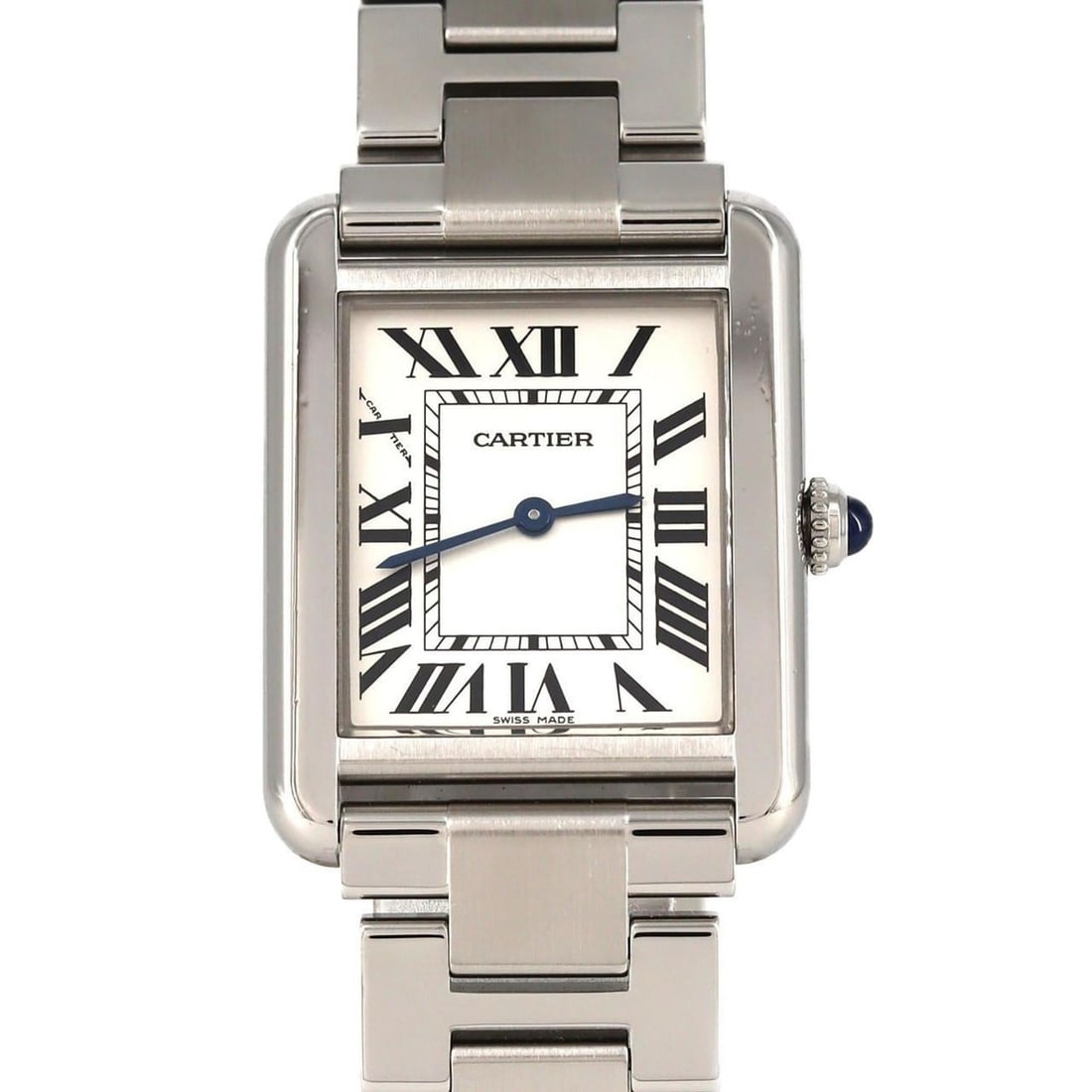 Cartier Tank Solo SM W5200013 Stainless Steel Quartz Watch: --- Catalog ---Category: SizeWrist Size: 17cm / 6.69''Case Diameter: 24mm / 0.94''Category: DesignType: WristwatchGender: WomenColor (Dial): SilverMaterial (Band): Stainless steelMaterial (Case): Stai