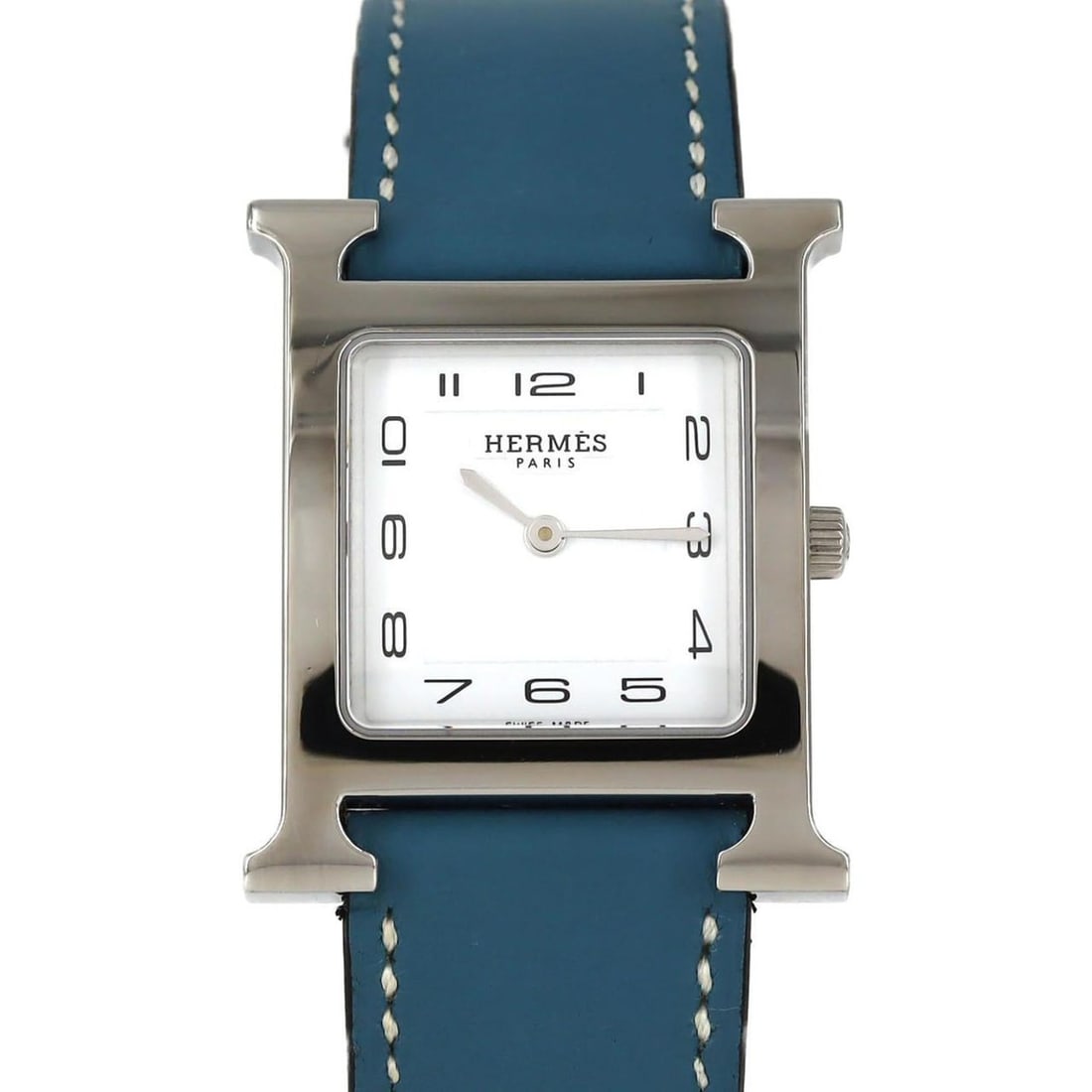 Hermès H Watch HH1.510 SS Quartz Wristwatch: --- Catalog ---Category: SizeCase Diameter: 26mm / 1.02''Category: DesignType: WristwatchGender: MenColor (Dial): WhiteMaterial (Case): Stainless steelCategory: GeneralMPN: HH1.510Brand: HermesCategor