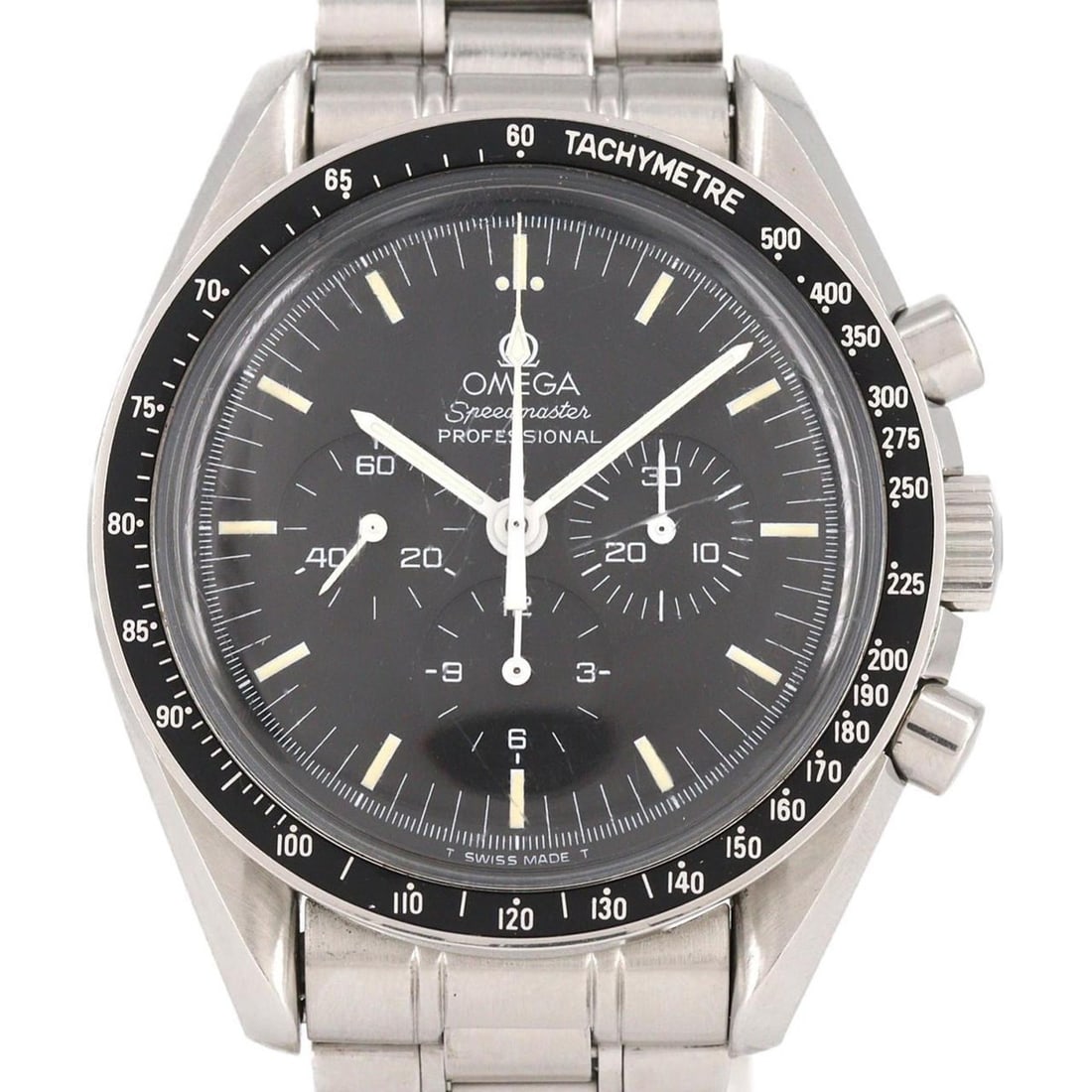 Omega Speedmaster Pro 3592.50 Stainless Steel Manual Winding Watch: --- Catalog ---Category: SizeWrist Size: 18cm / 7.08''Case Diameter: 42mm / 1.65''Category: DesignType: WristwatchGender: MenColor (Dial): BlackMaterial (Band): Stainless steelMaterial (Case): Stainle