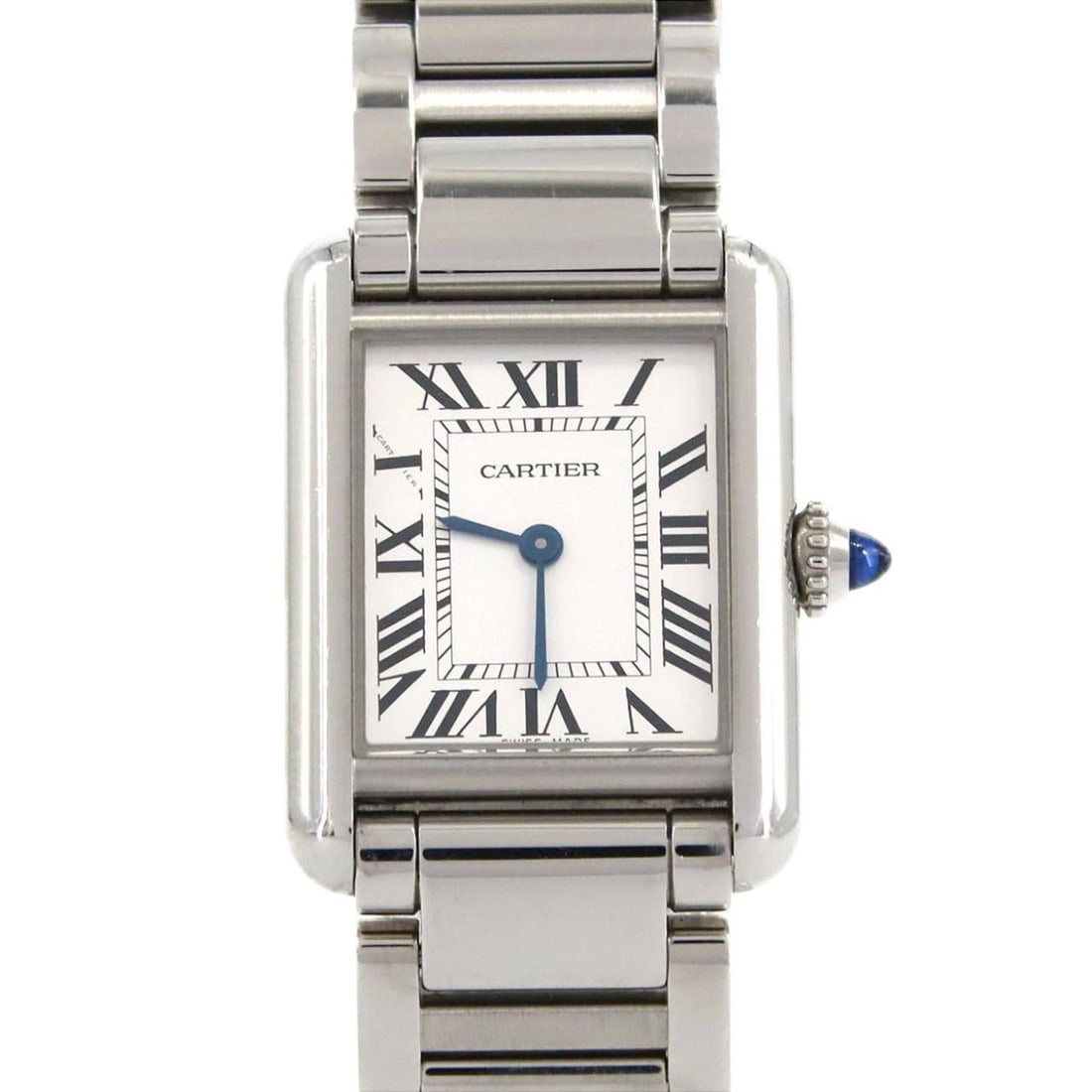 Cartier Tank Must SM WSTA0051 Stainless Steel Quartz Watch: --- Catalog ---Category: SizeWrist Size: 17cm / 6.69''Case Diameter: 22mm / 0.87''Category: DesignType: WristwatchGender: WomenColor (Dial): SilverMaterial (Band): Stainless steelMaterial (Case): Stai
