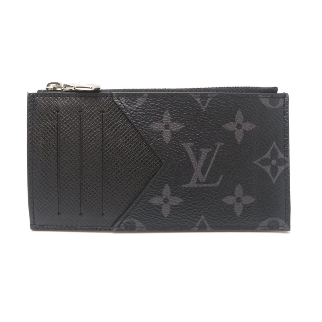 Louis Vuitton Coin and Card Holder, Men's Wallet/Coin Case N64038 (Discontinued) Monogram Eclipse: --- Catalog ---Category: SizeSize (HxWxD): 8cm x 14.5cm / 3.14'' x 5.7''Category: DesignType: Coin purse/coin caseColor: BlackGender: MenMaterial: Monogram Eclipse Category: GeneralMPN: N64038Brand: L