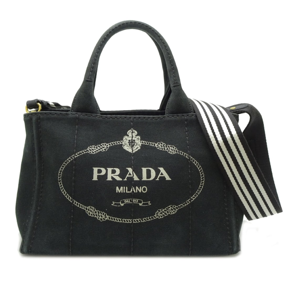 Prada Canapa PM Women's Tote Bag 1BG439 Canvas NERO (Black): --- Catalog ---Category: SizeSize (HxWxD): 18.5cm x 27cm x 16cm / 7.28'' x 10.62'' x 6.29''Category: DesignType: Tote bagColor: Black, NeroGender: WomenMaterial: Canvas Category: GeneralMPN: 1BG439Bra