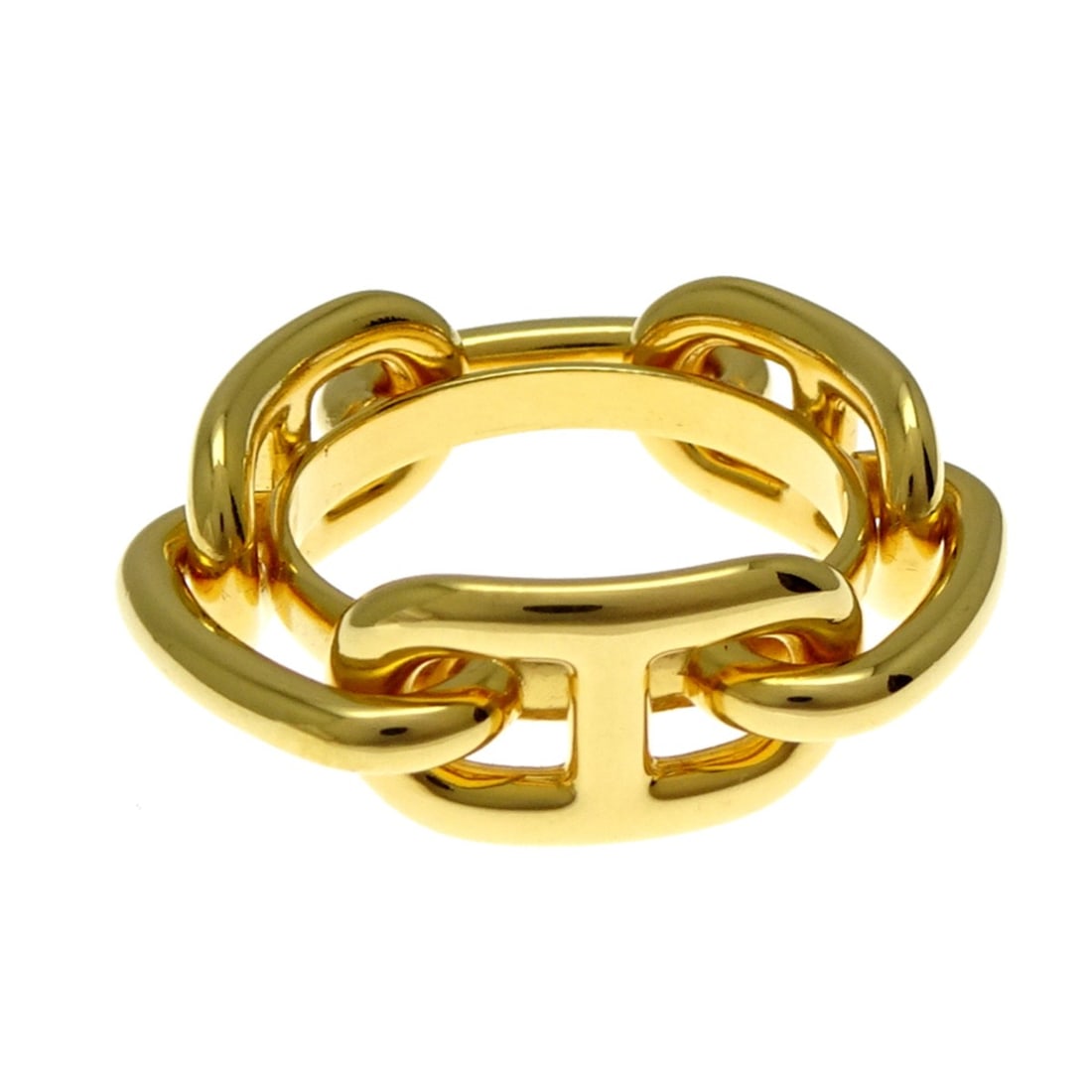 Hermes Chaine d'Ancre scarf muffler ring ladies GP gold: --- Catalog ---Category: DesignType: Scarf ringColor: GoldGender: WomenCategory: GeneralBrand: Hermes--- Item List ---Section: ConditionRanking: Rank AB Used - Traces of usage, scratches / dirt can be