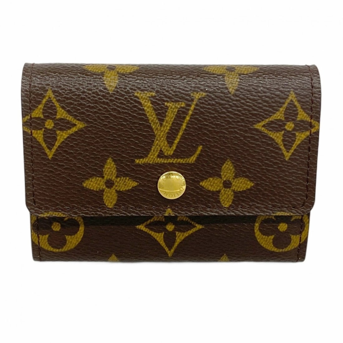 Louis Vuitton Monogram Porte Monnaie Platter Wallet/Coin Case M61930 Brown Men's/Women's: --- Catalog ---Category: SizeSize (HxWxD): 7.5cm x 9.5cm x 1cm / 2.95'' x 3.74'' x 0.39''Category: DesignType: Coin purse/coin caseColor: BrownGender: Men,WomenCategory: GeneralMPN: M61930Brand: Louis
