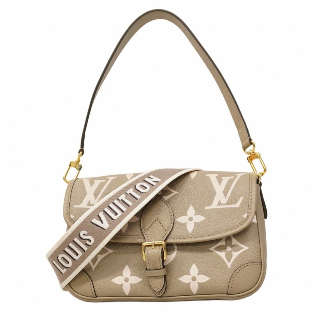 Louis Vuitton Monogram Empreinte Two-Tone Diane Shoulder Bag M46583 Tourterelle Creme Women's: --- Catalog ---Category: SizeSize (HxWxD): 17.5cm x 25.5cm x 9.5cm / 6.88'' x 10.03'' x 3.74''Category: DesignType: Shoulder bagColor: Cream, TourterelleGender: WomenCategory: GeneralMPN: M46583Brand:
