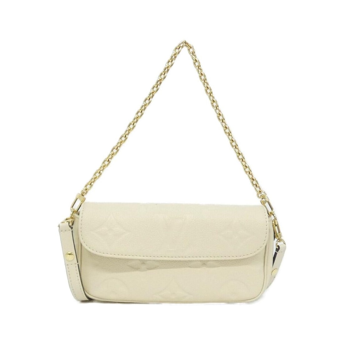 Louis Vuitton Monogram Empreinte Wallet on Chain Ivy M82210 Shoulder Bag: --- Catalog ---Category: SizeSize (HxWxD): 12cm x 23cm x 4cm / 4.72'' x 9.05'' x 1.57''Category: DesignType: Shoulder bagColor: CreamGender: WomenMaterial: Leather Hardware Color: GoldLeather/Fur Type