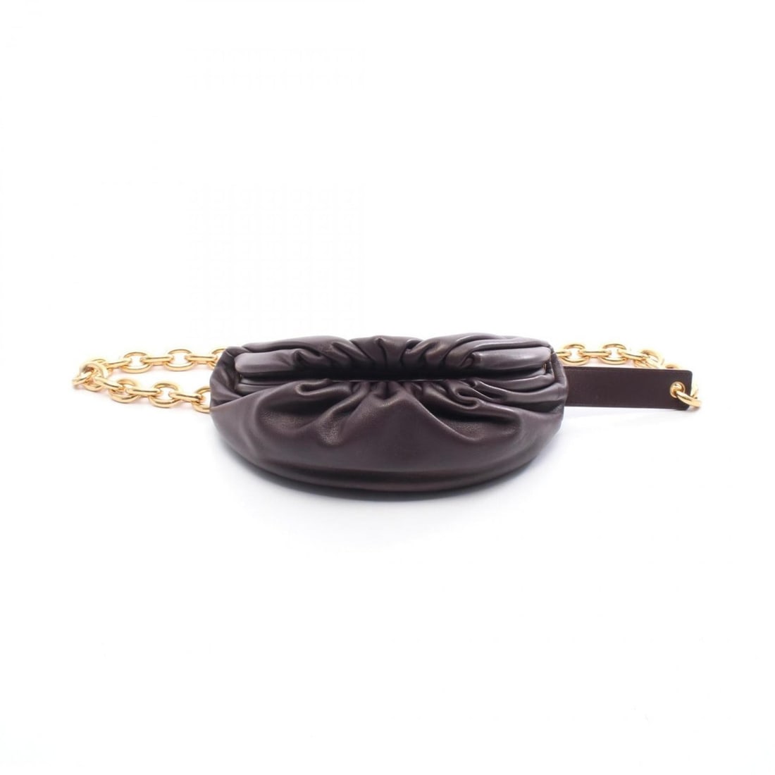 Bottega Veneta The Chain Pouch Waist Bag/Body Bag Leather Women's Bordeaux: --- Catalog ---Category: SizeSize (HxWxD): 8.5cm x 23cm x 9cm / 3.34'' x 9.05'' x 3.54''Category: DesignType: Fanny pack, PouchColor: BordeauxGender: WomenMaterial: Leather Category: GeneralBrand: Bot