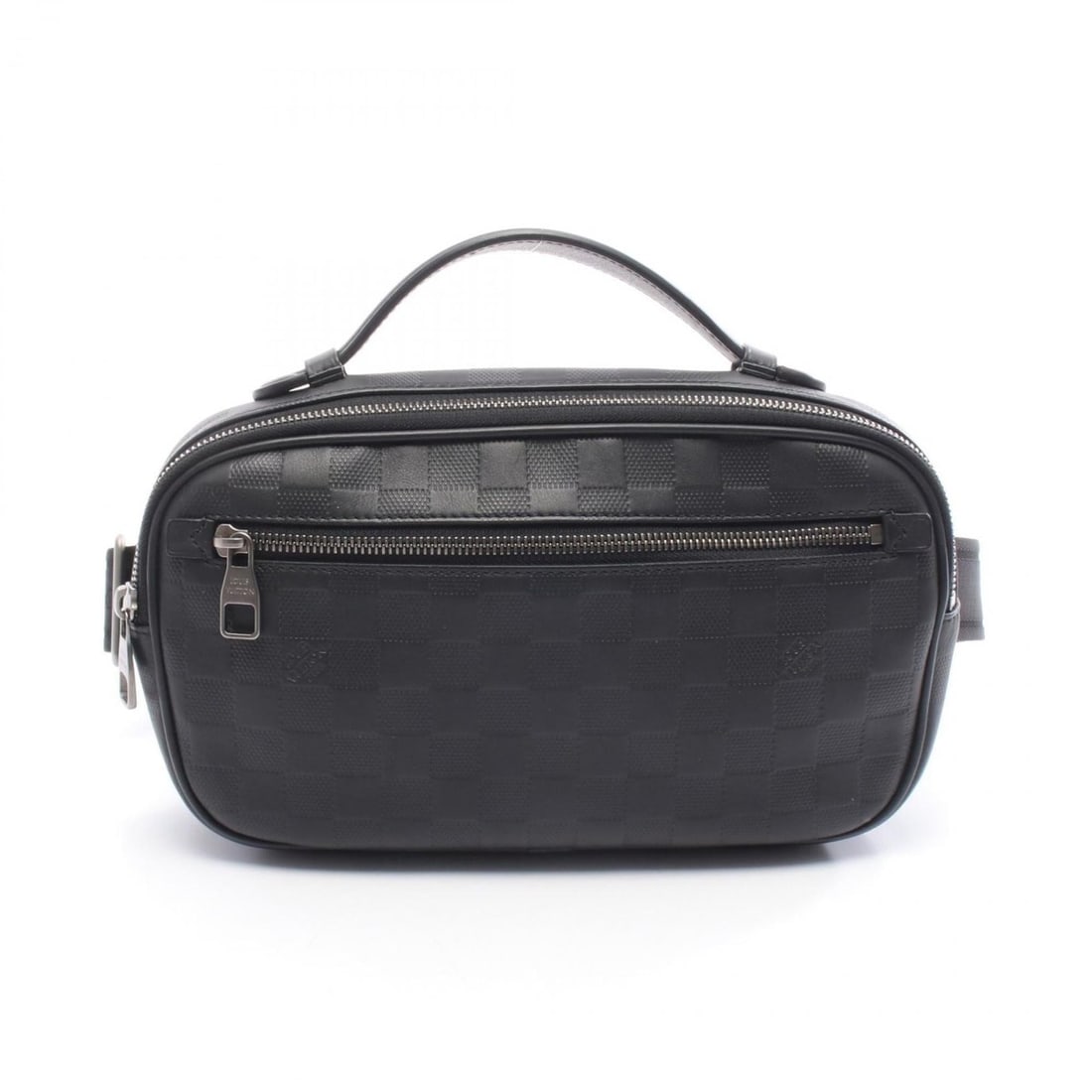 Louis Vuitton Umbrella Waist Bag/Body Bag Leather Damier Infini Men's Black N41288: --- Catalog ---Category: SizeSize (HxWxD): 16cm x 27cm x 5cm / 6.29'' x 10.62'' x 1.96''Category: DesignType: Fanny packColor: Black, OnyxGender: MenMaterial: Damier Infini , Leather Category: General