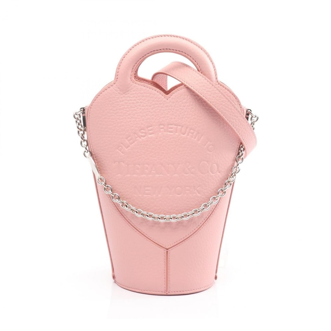 Tiffany & Co. Return to Mini Crossbody Bag, Handbag, Leather, Women's, Pink: --- Catalog ---Category: SizeSize (HxWxD): 19cm x 10cm x 10cm / 7.48'' x 3.93'' x 3.93''Category: DesignType: Handbag, Sling bagColor: PinkGender: WomenMaterial: Leather Category: GeneralBrand: Tiffan