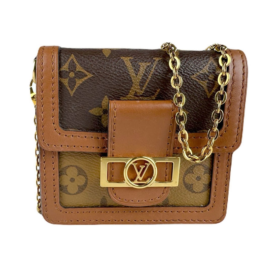 Louis Vuitton Monogram Reverse Bum Bag, Dauphine BB Shoulder Bag/Belt Reverse, Brown, Women's,: --- Catalog ---Category: SizeSize (HxWxD): 11cm x 11cm x 3cm / 4.33'' x 4.33'' x 1.18''Category: DesignType: Shoulder bagColor: Brown, Monogram ReverseGender: WomenMaterial: Monogram Reverse Category: